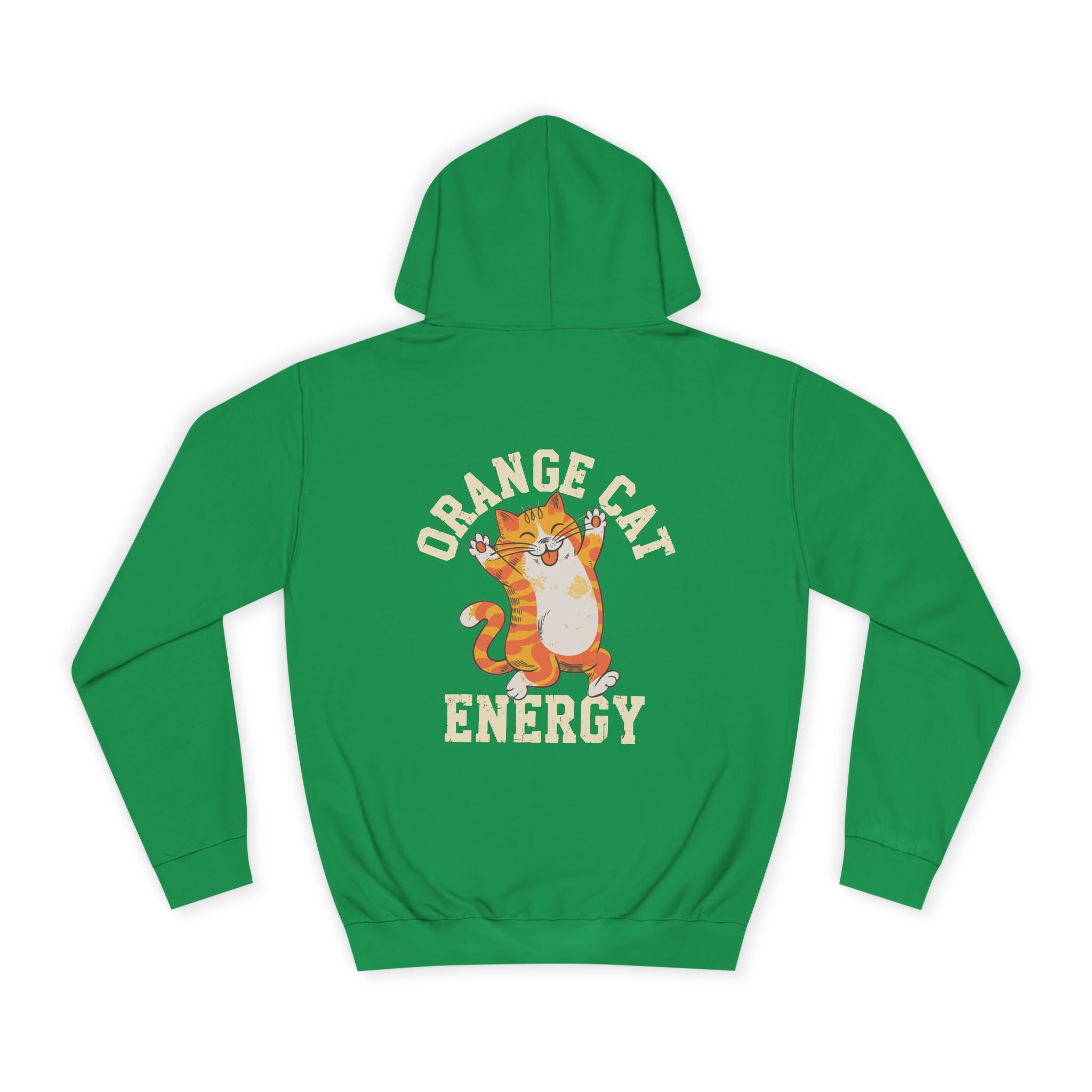 Orange Cat Energy Hoodie - Shirt Cave