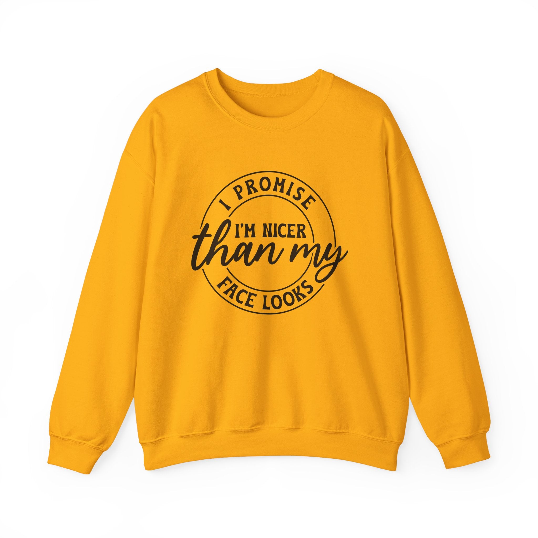 I Promise I'm Nicer Sweatshirt - Shirt Cave