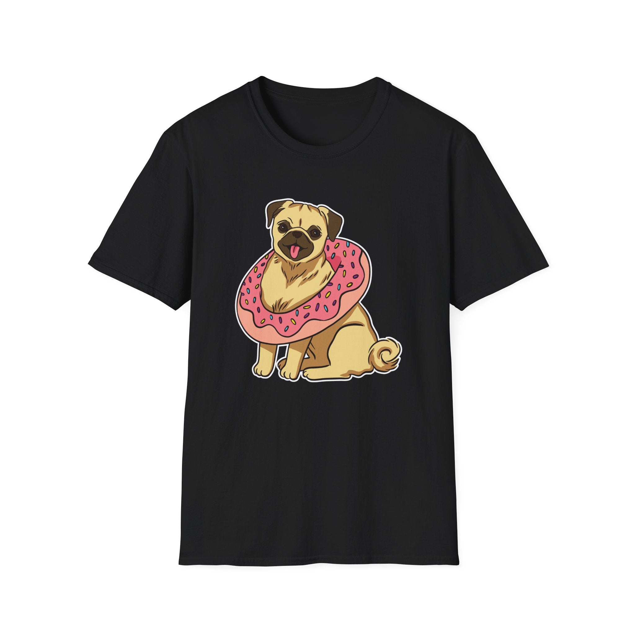 Donut Pug T-Shirt - Shirt Cave