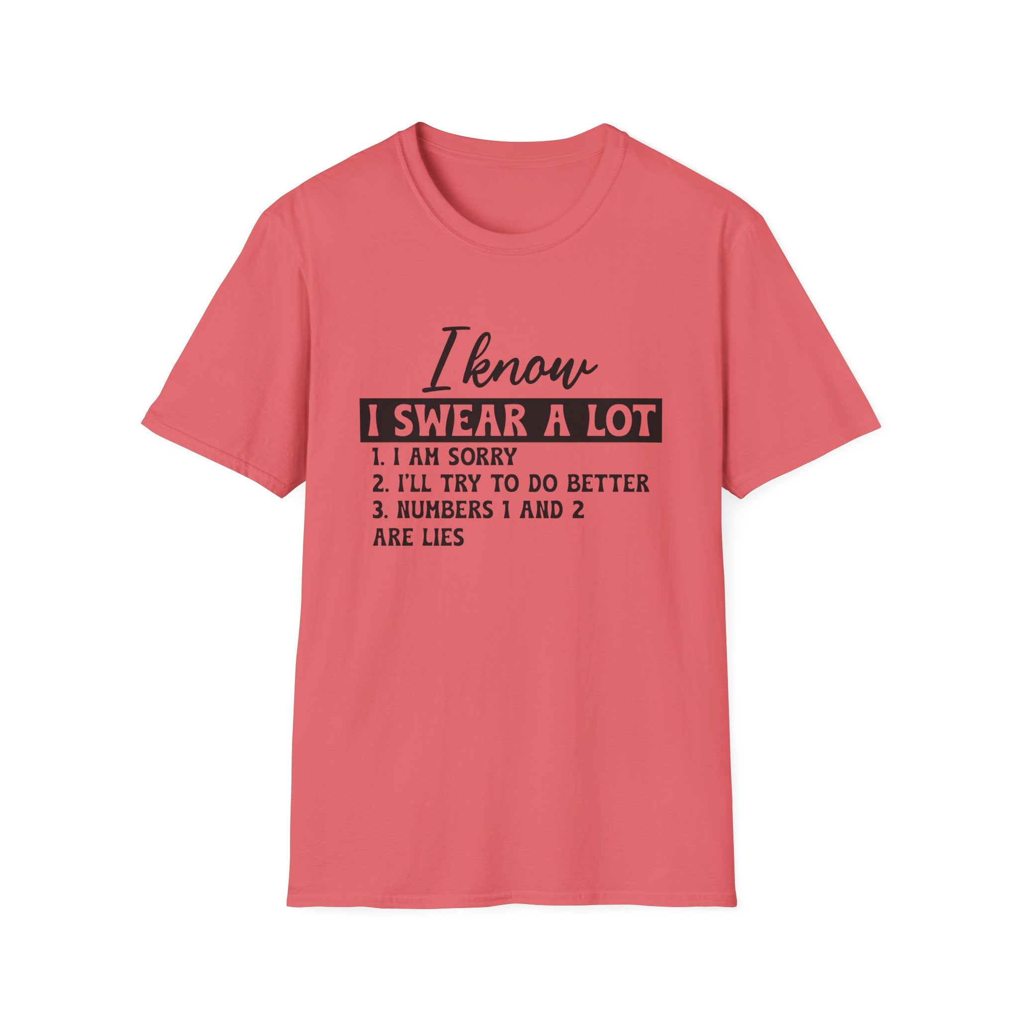 I Know I Swear a Lot T-Shirt - Shirt Cave