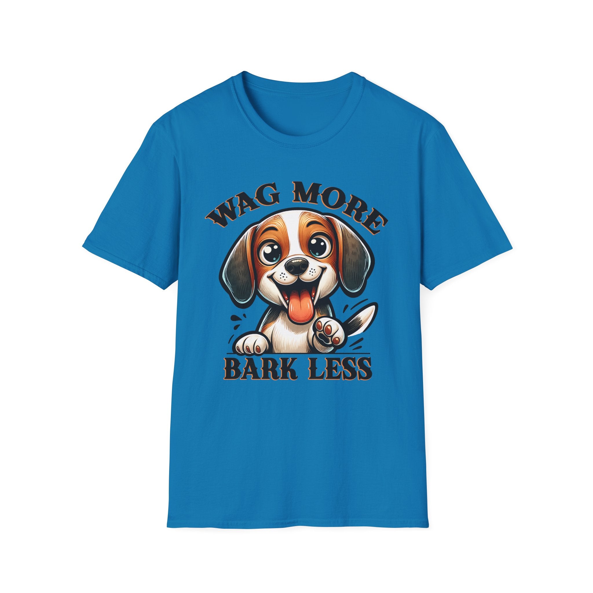Wag More Bark Less T-Shirt - Shirt Cave