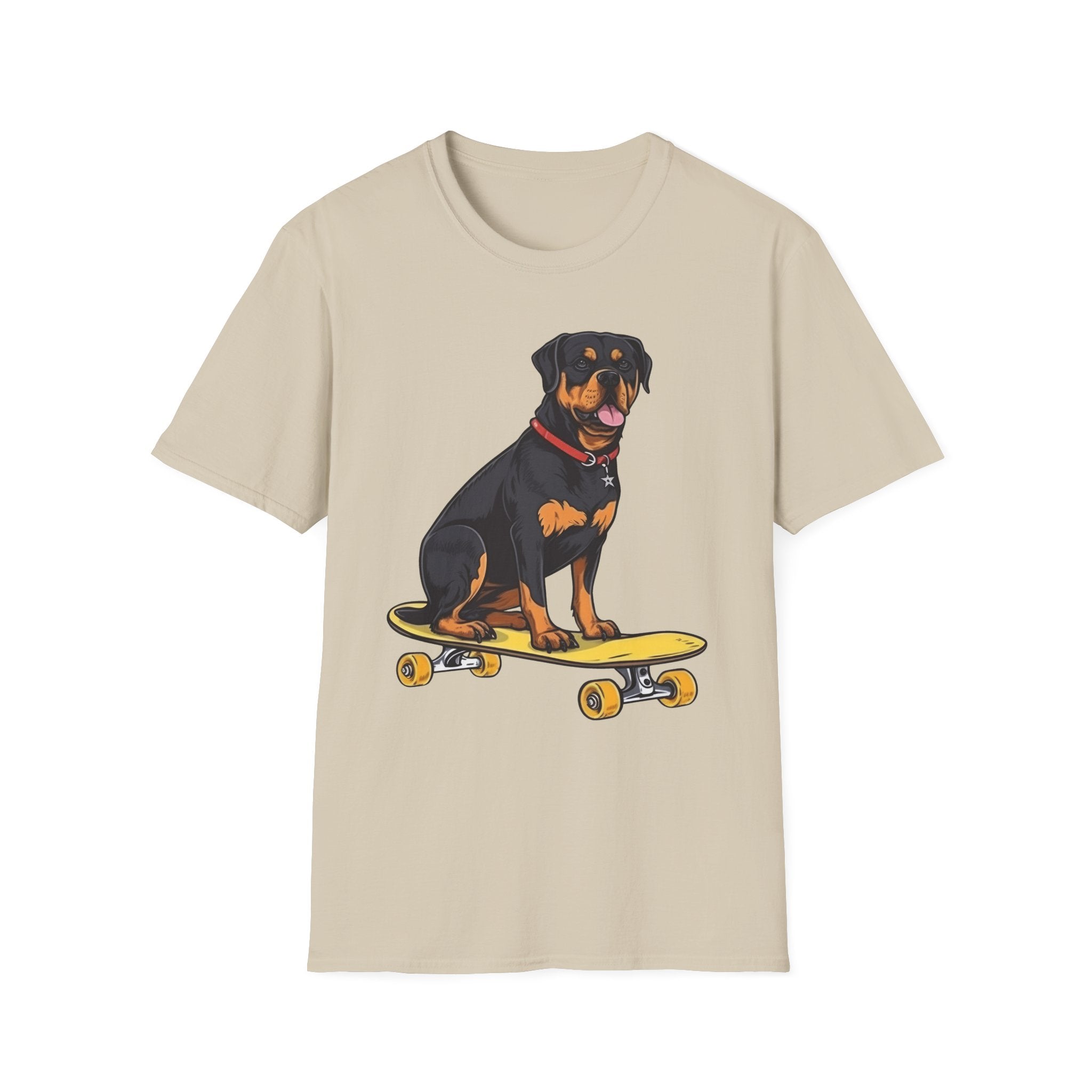 Rottweiler Skater T-Shirt - Shirt Cave
