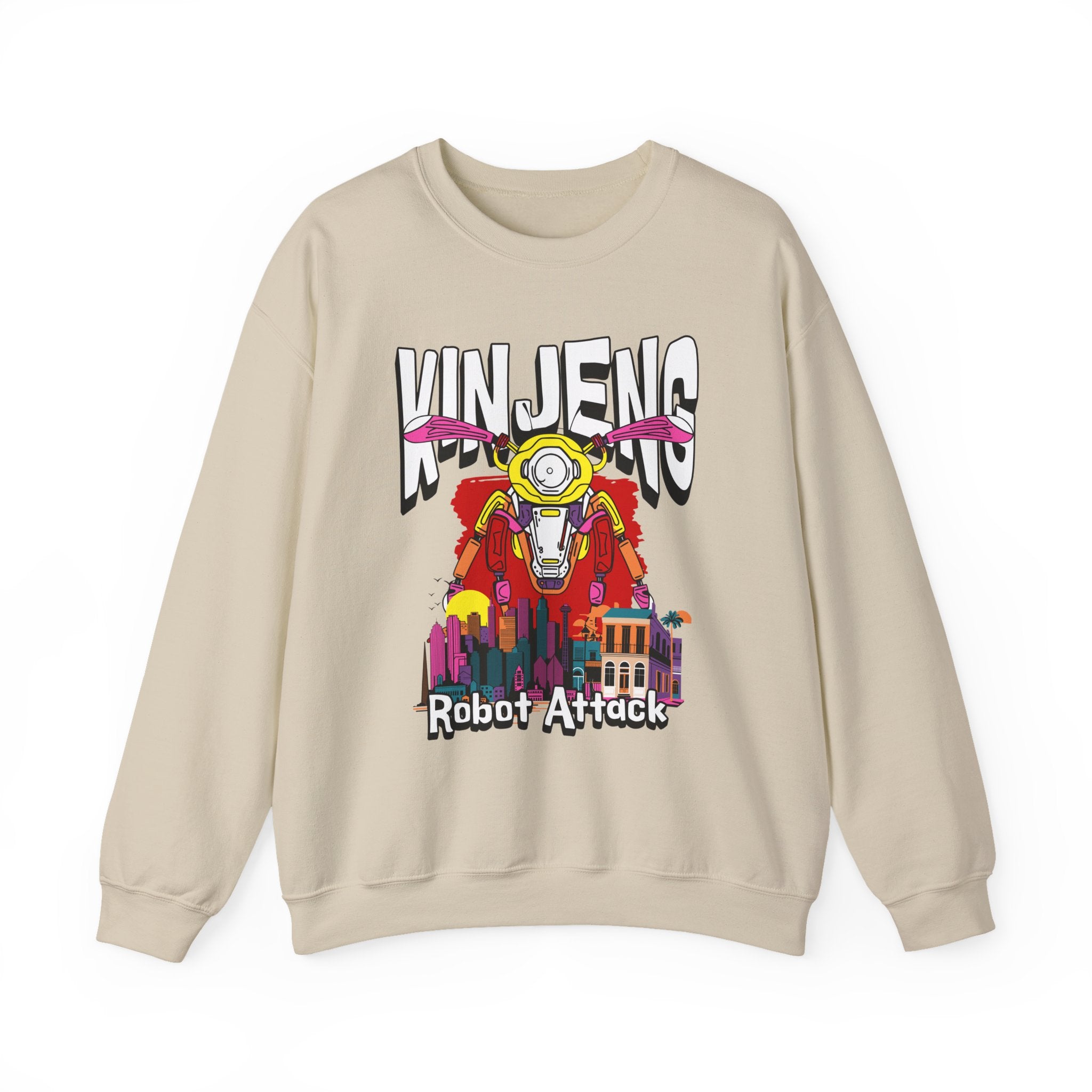 Robot Attack Sweatshirt - Shirt Cave