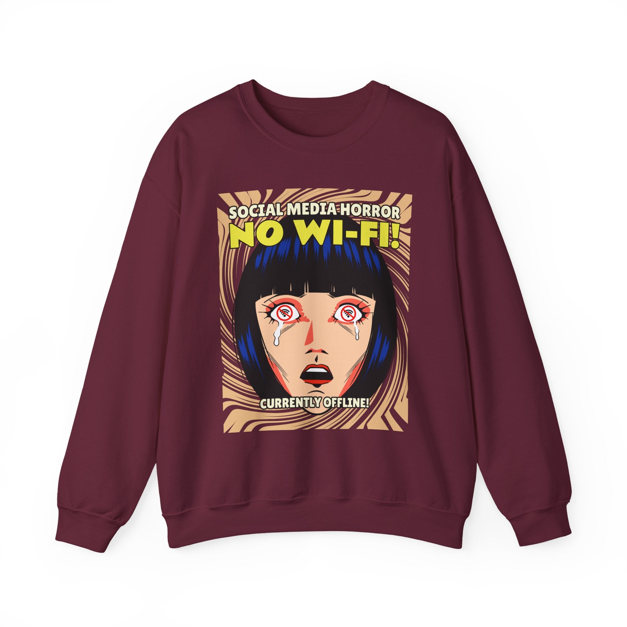 Social Media Horror Sweatshirt - Shirt Cave