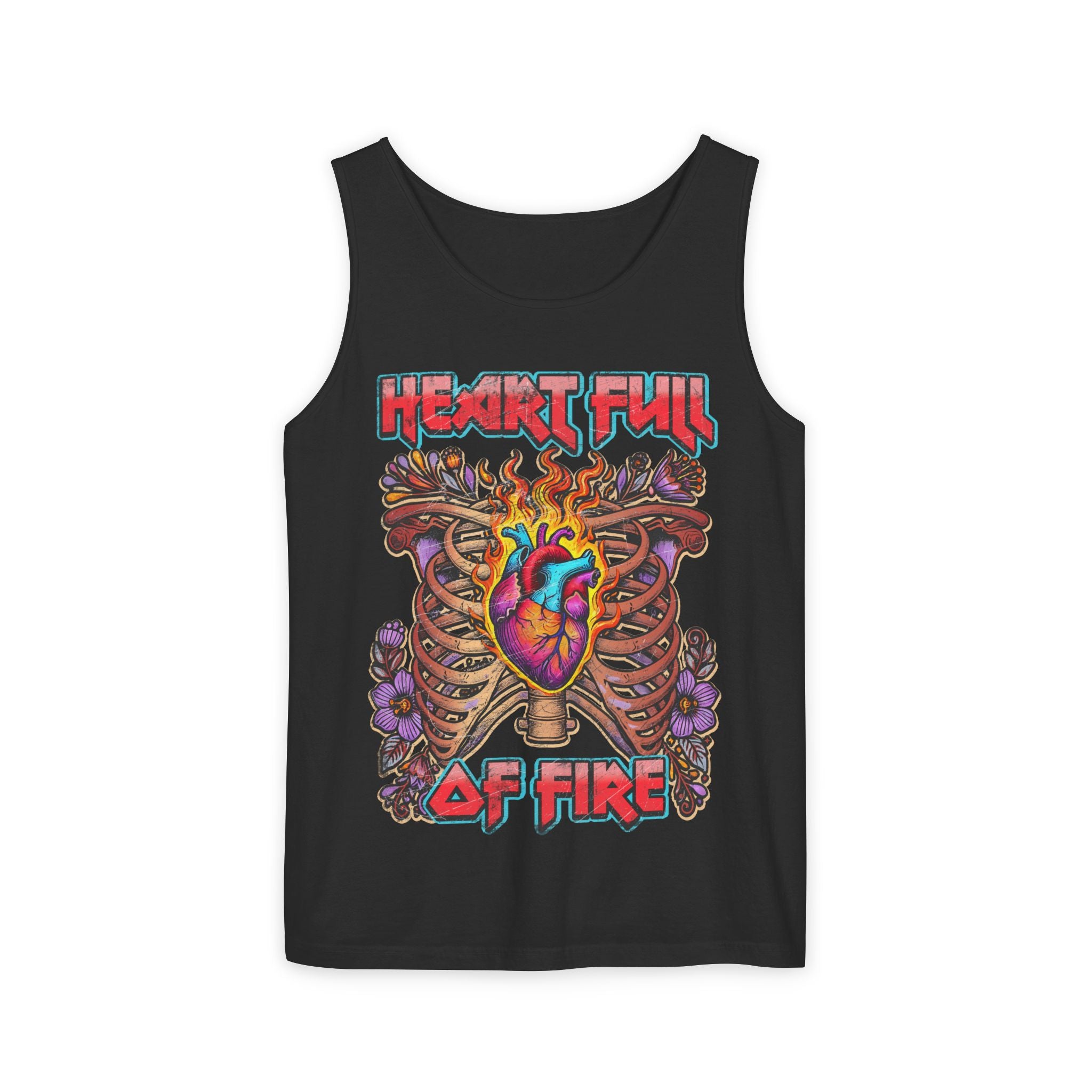Heart Full of Fire Tank Top - Shirt Cave