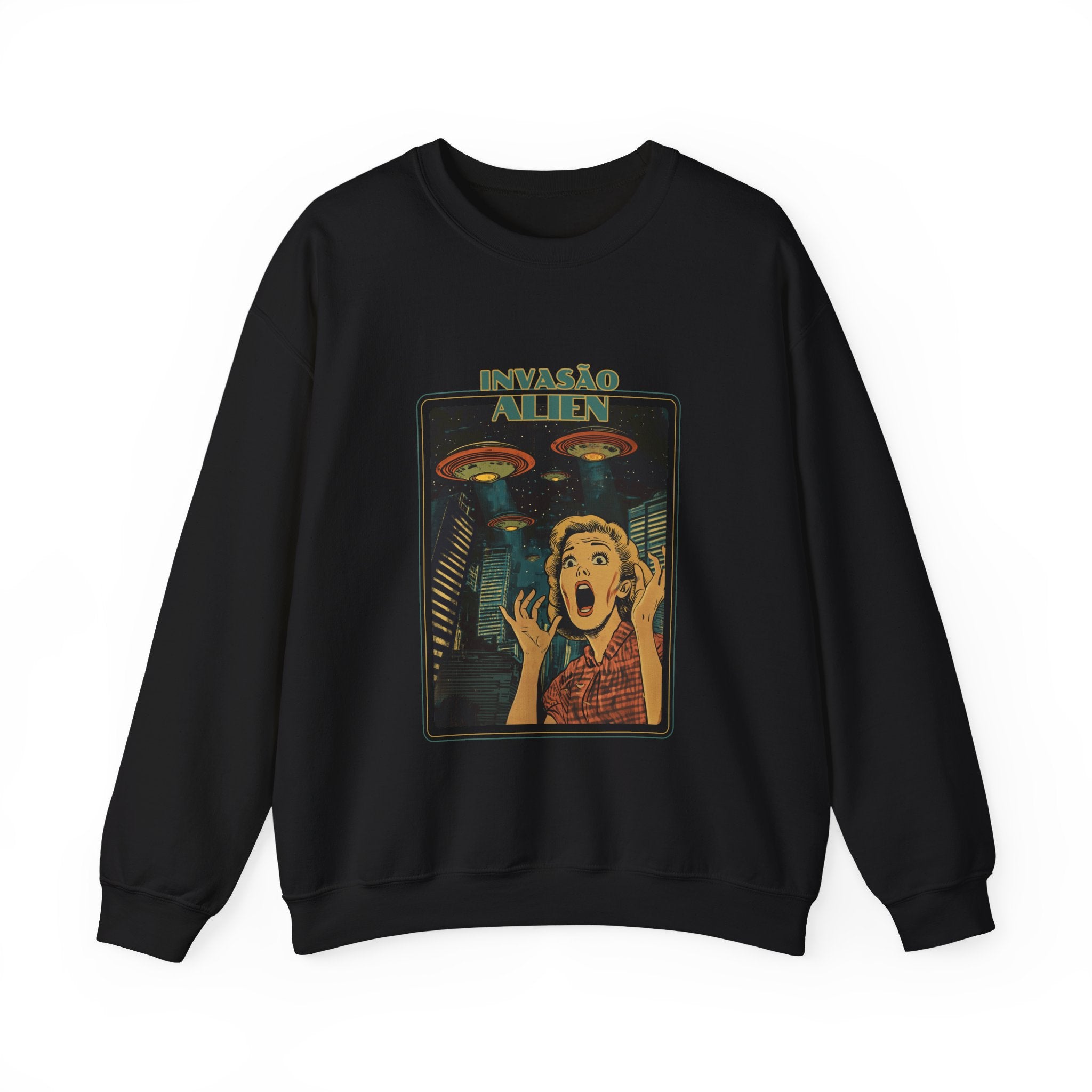 Invasão Alien Sweatshirt - Shirt Cave