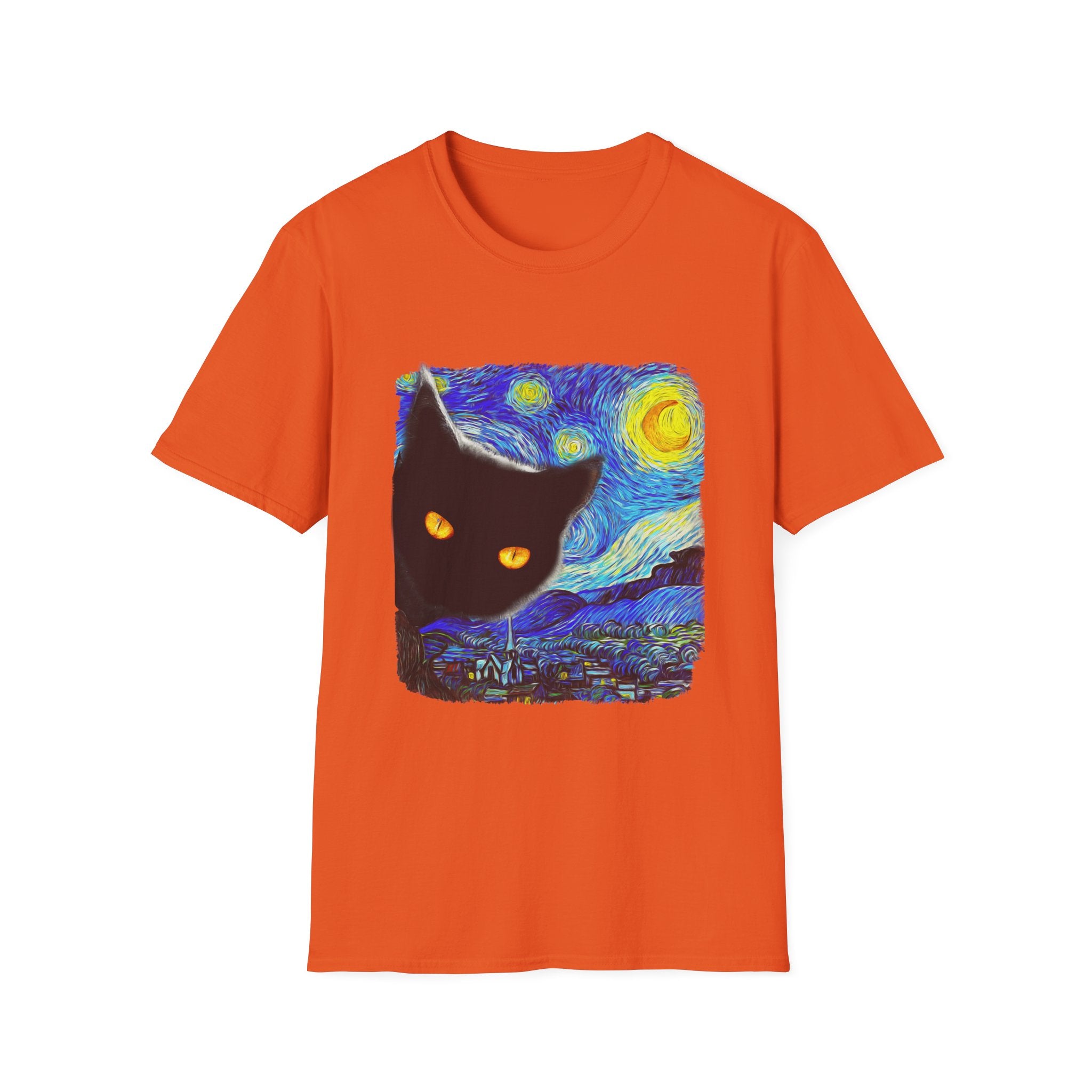 Starry Night Cat T-Shirt - Shirt Cave