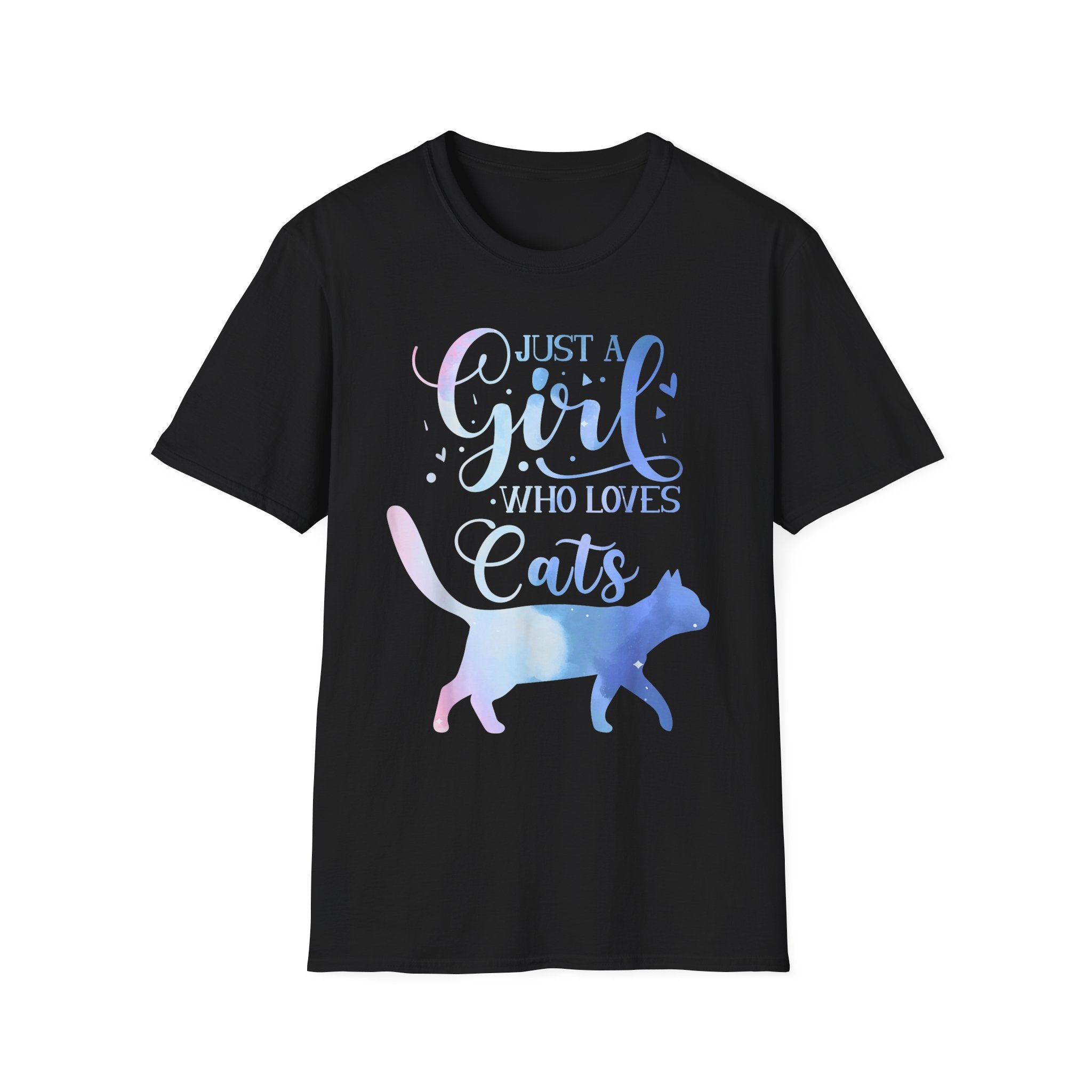 Just A Girl Who Loves Cats T-Shirt - Shirt Cave