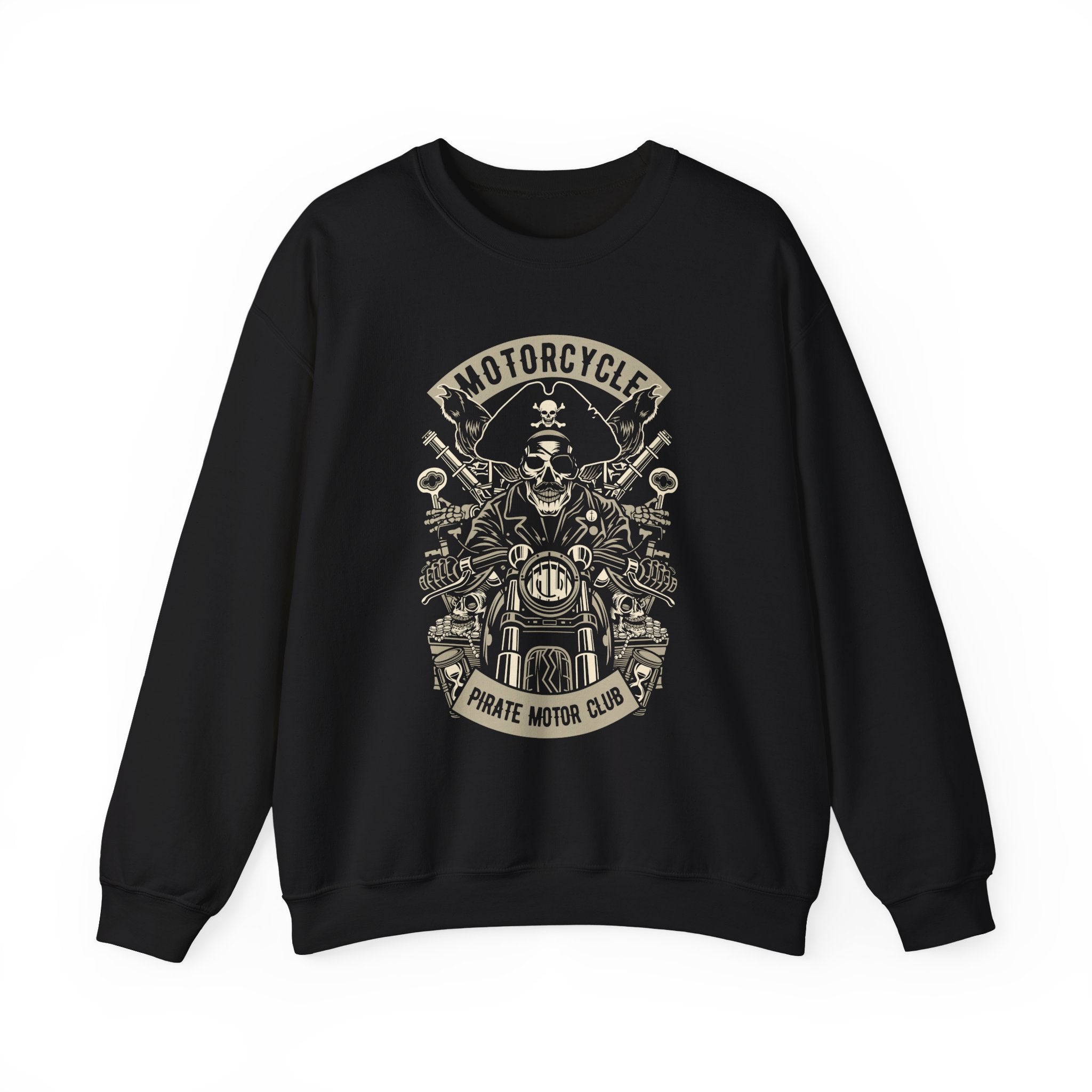 Pirate Motor Club Sweatshirt - Shirt Cave