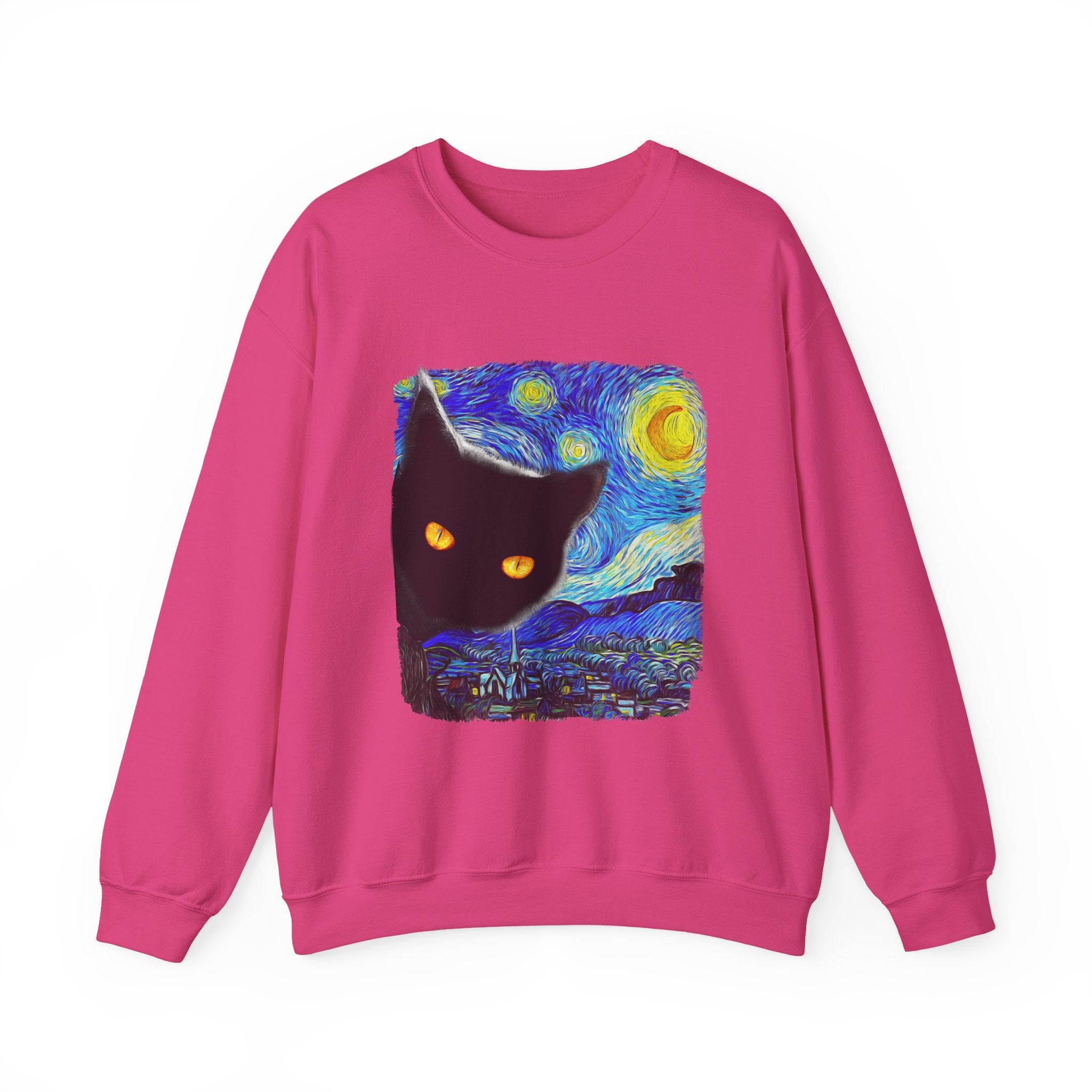 Starry Night Cat Sweatshirt - Shirt Cave