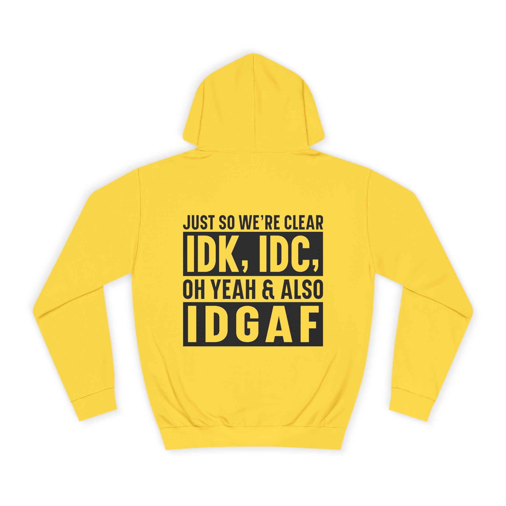 Just So We're Clear Hoodie - Shirt Cave