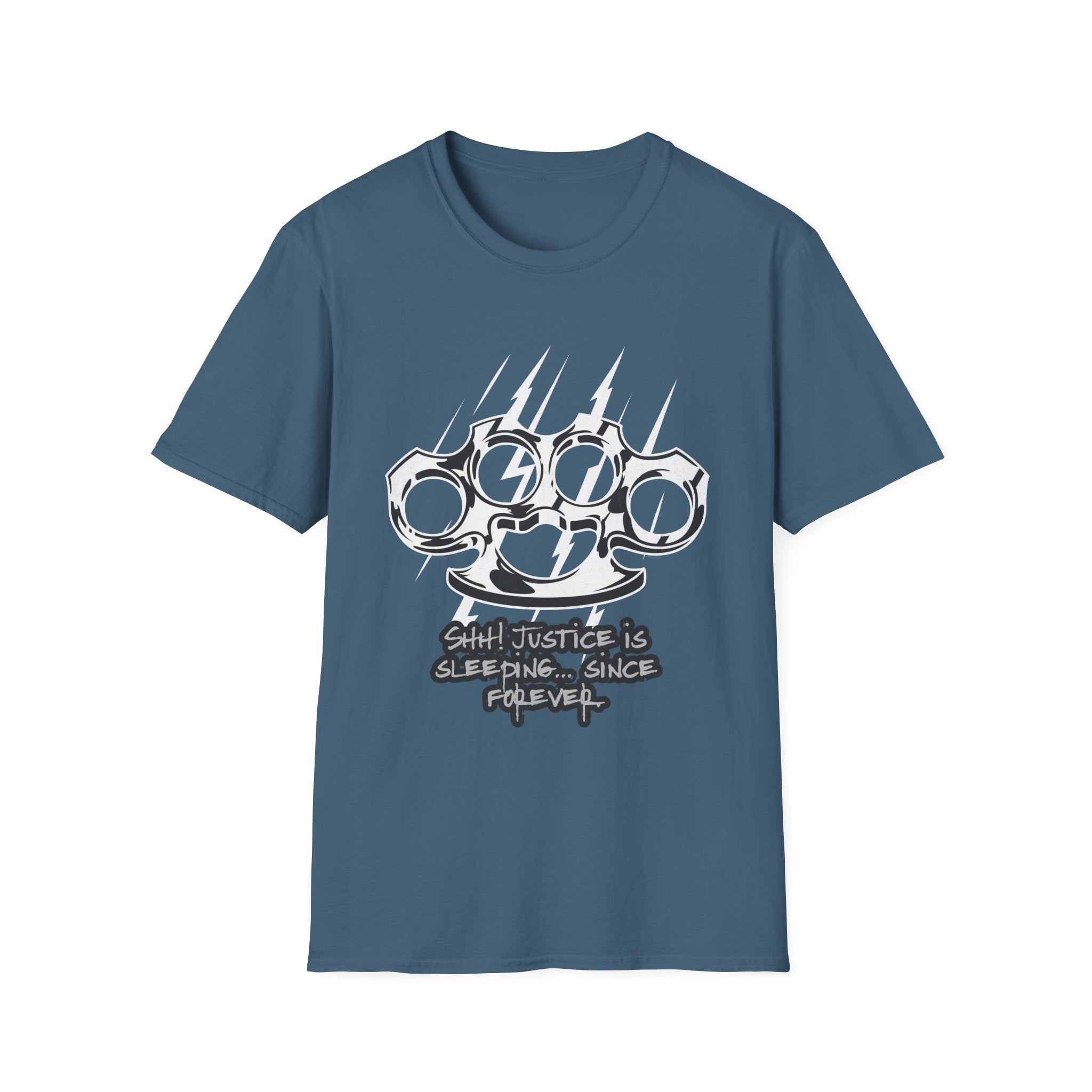 Shhh! Justice Is Sleeping... Since Forever T-Shirt - Shirt Cave