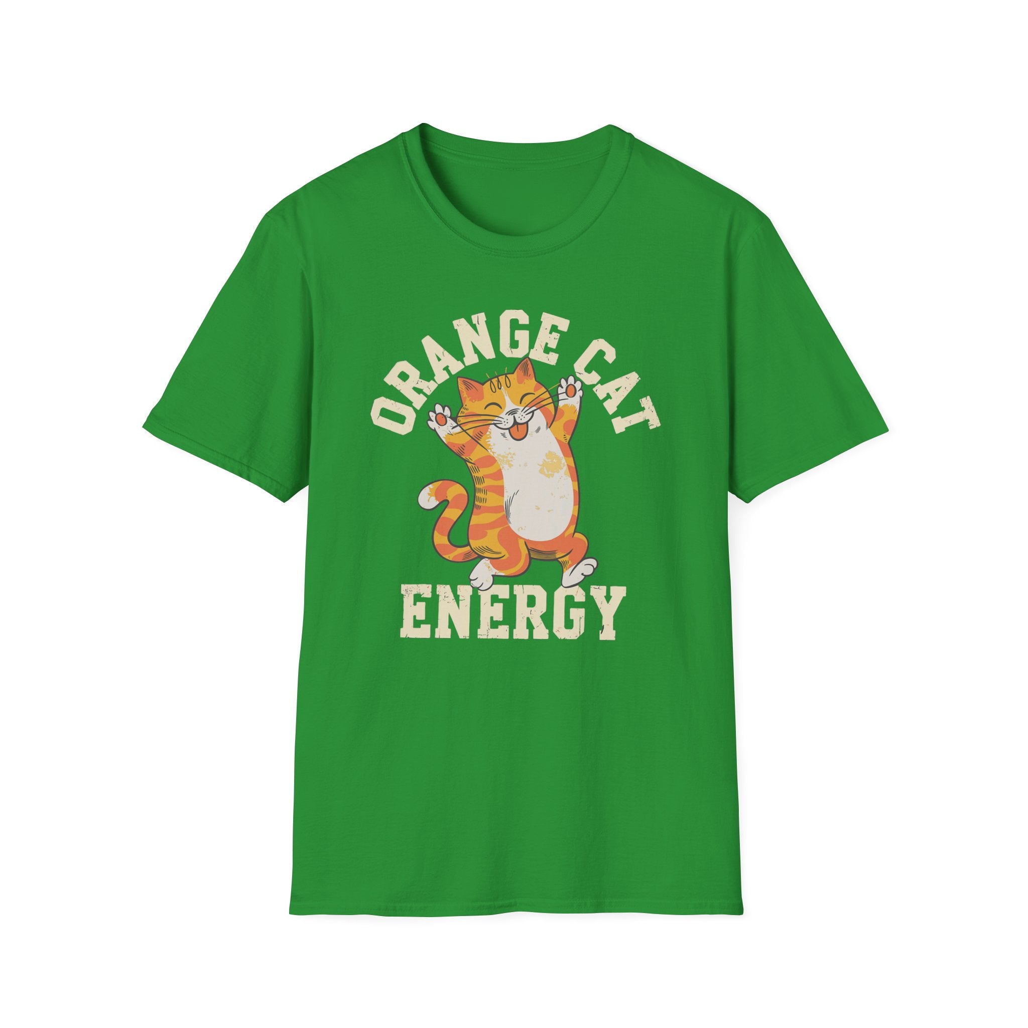 Orange Cat Energy T-Shirt - Shirt Cave