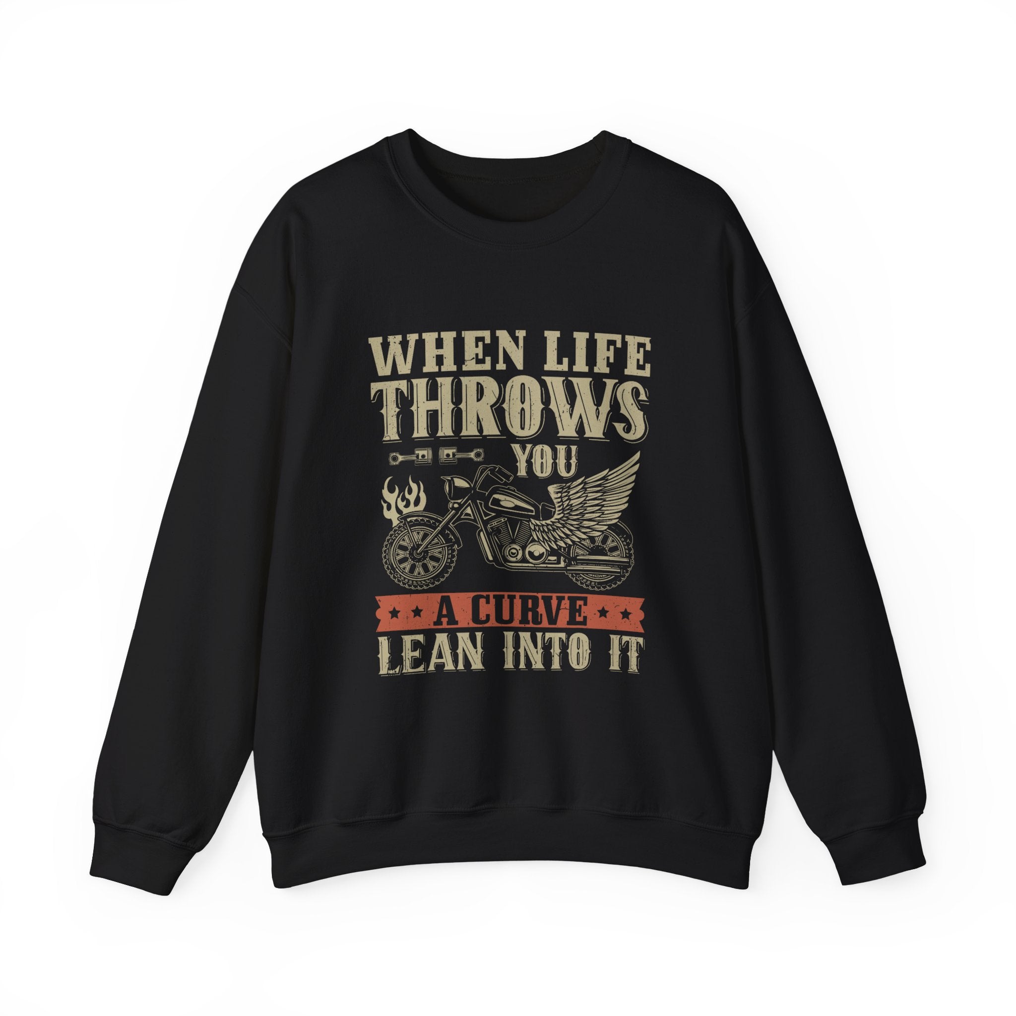 When Life Throws You a Curve, Lean Into It Sweatshirt - Shirt Cave