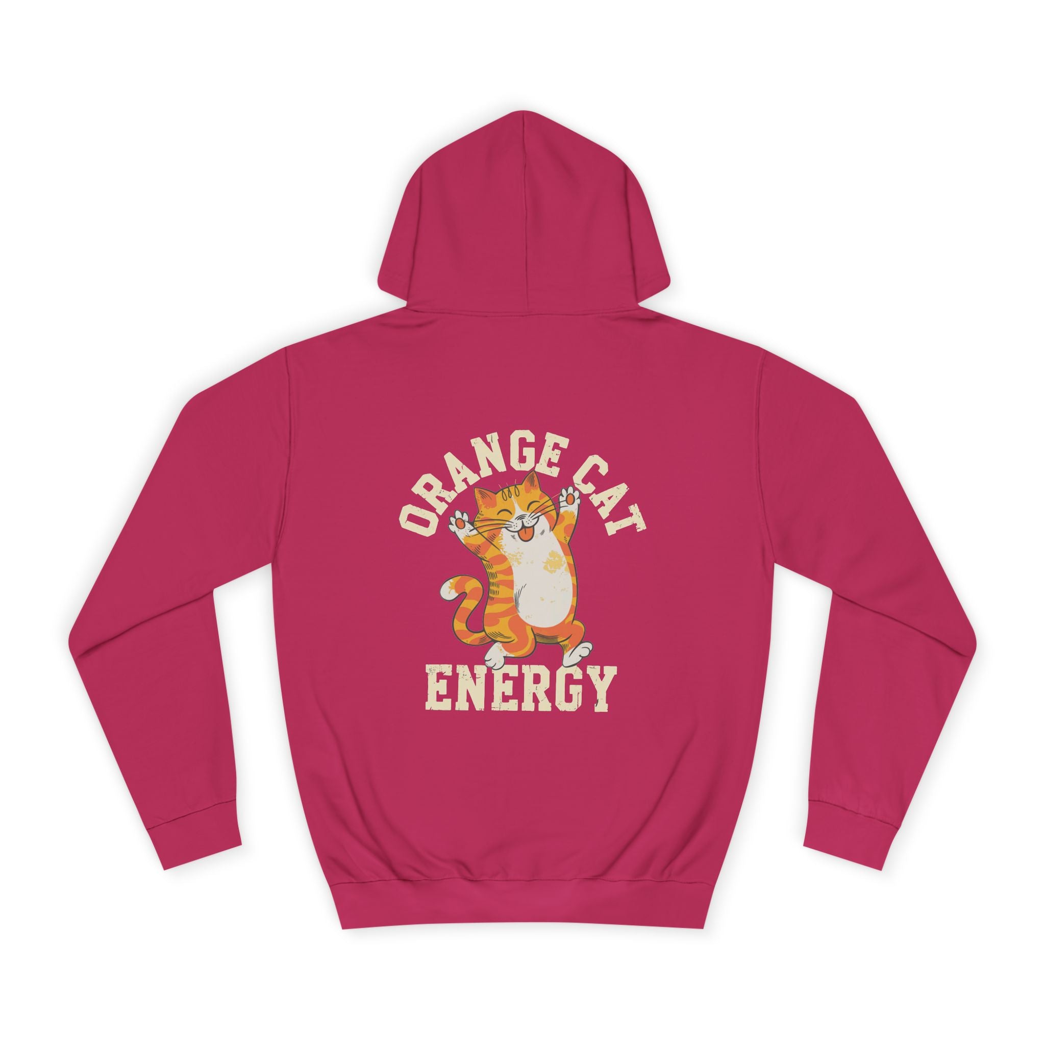 Orange Cat Energy Hoodie - Shirt Cave