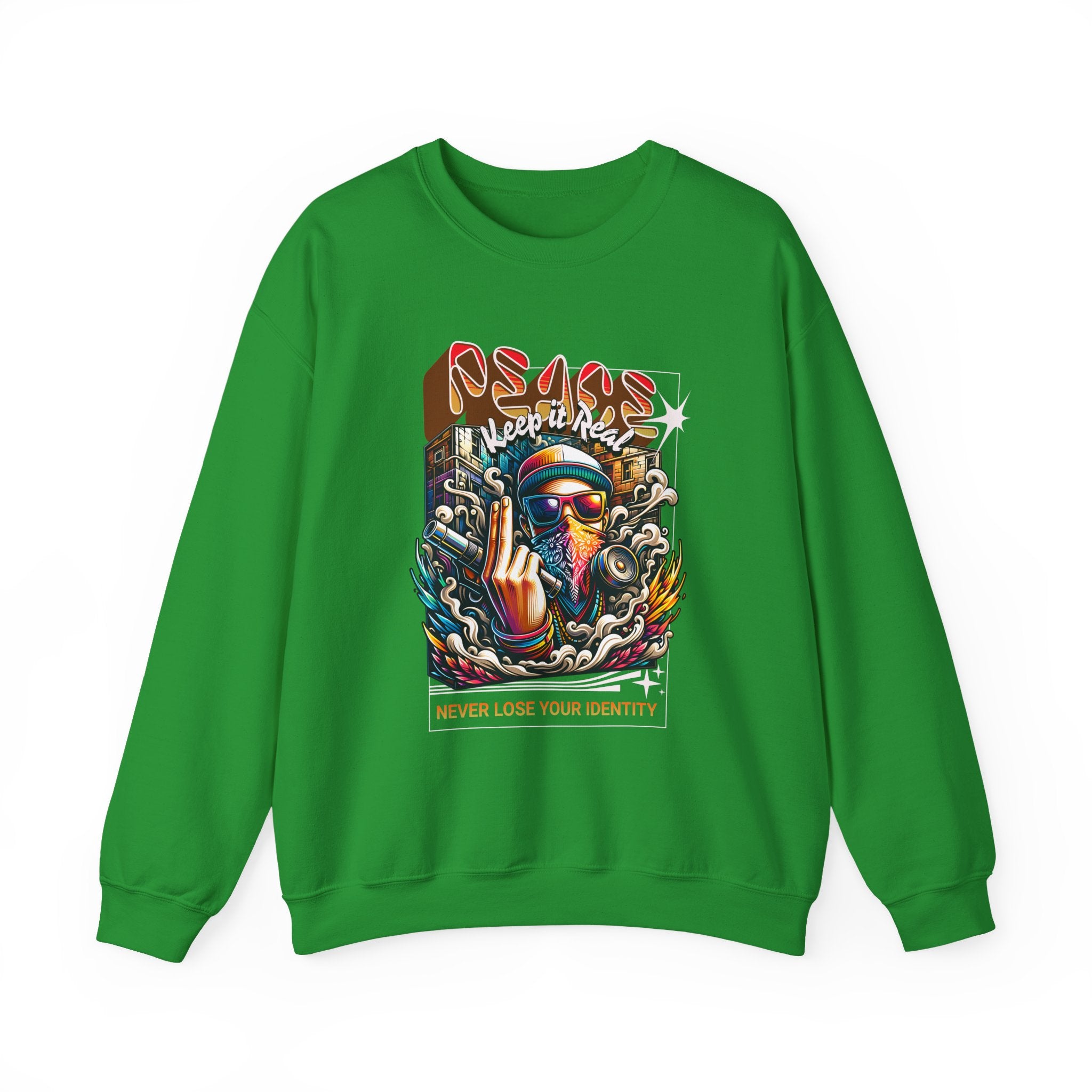 Peace Keep it Real Sweatshirt - Shirt Cave