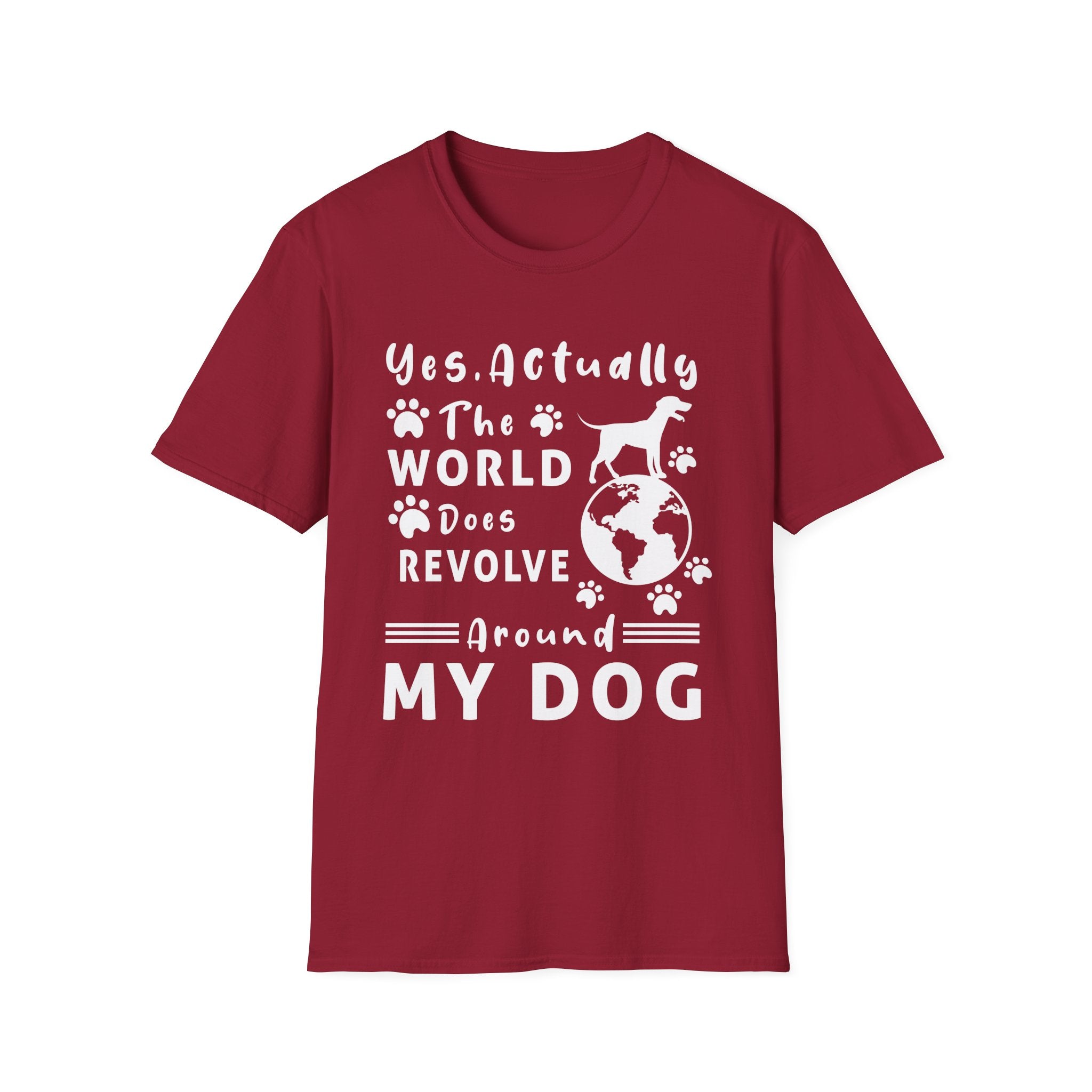 The World Does Revolve Around My Dog T-Shirt - Shirt Cave