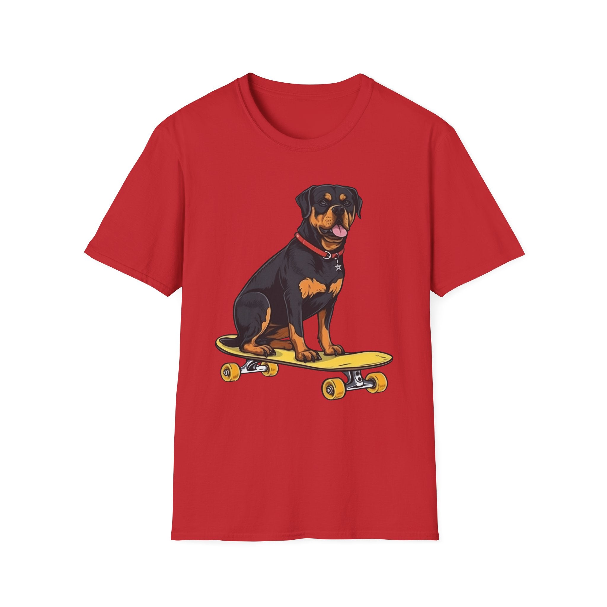 Rottweiler Skater T-Shirt - Shirt Cave