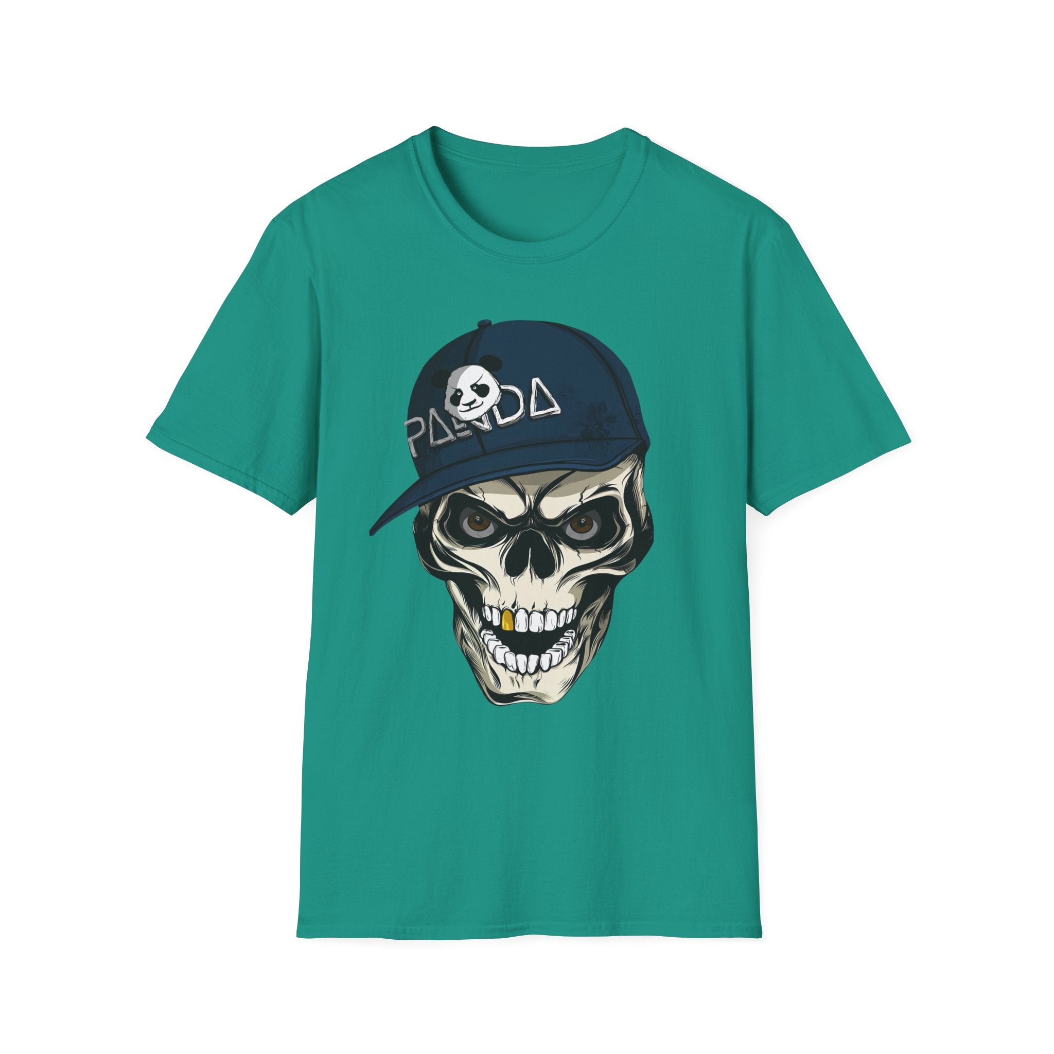 Panda Cap Skull T-Shirt - Shirt Cave