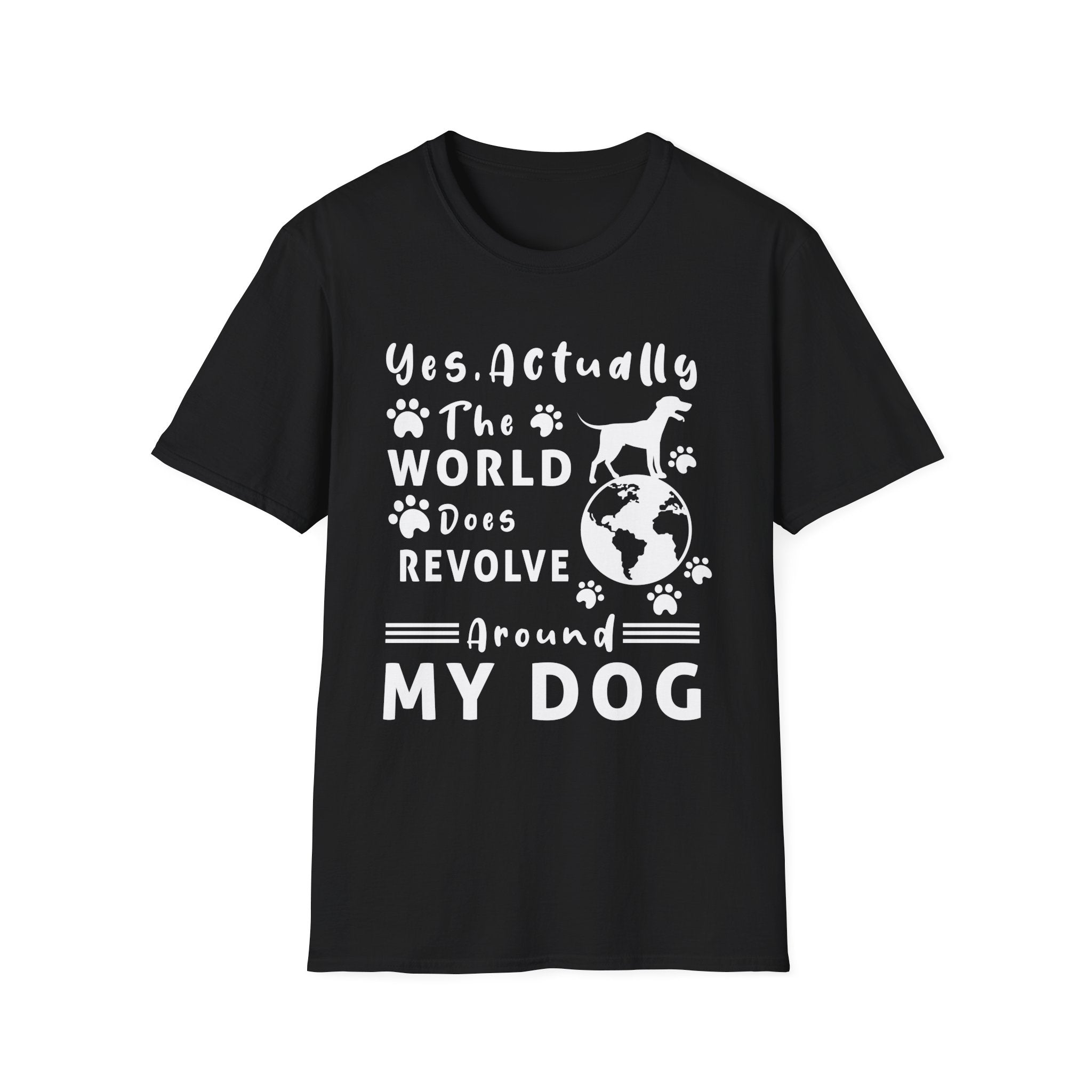 The World Does Revolve Around My Dog T-Shirt - Shirt Cave