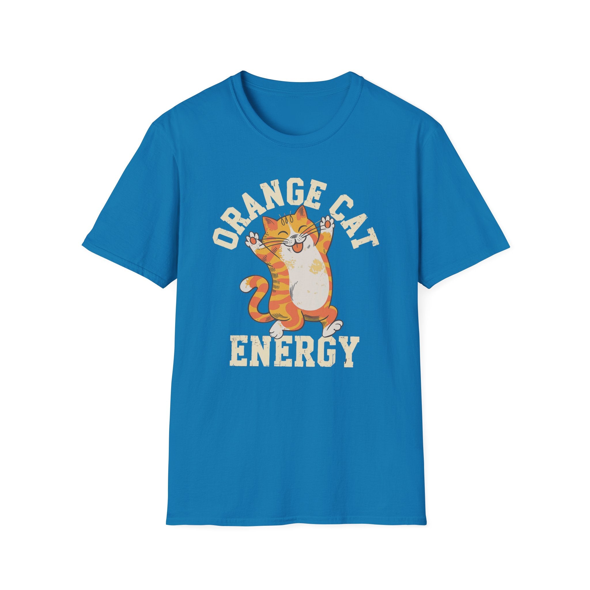 Orange Cat Energy T-Shirt - Shirt Cave
