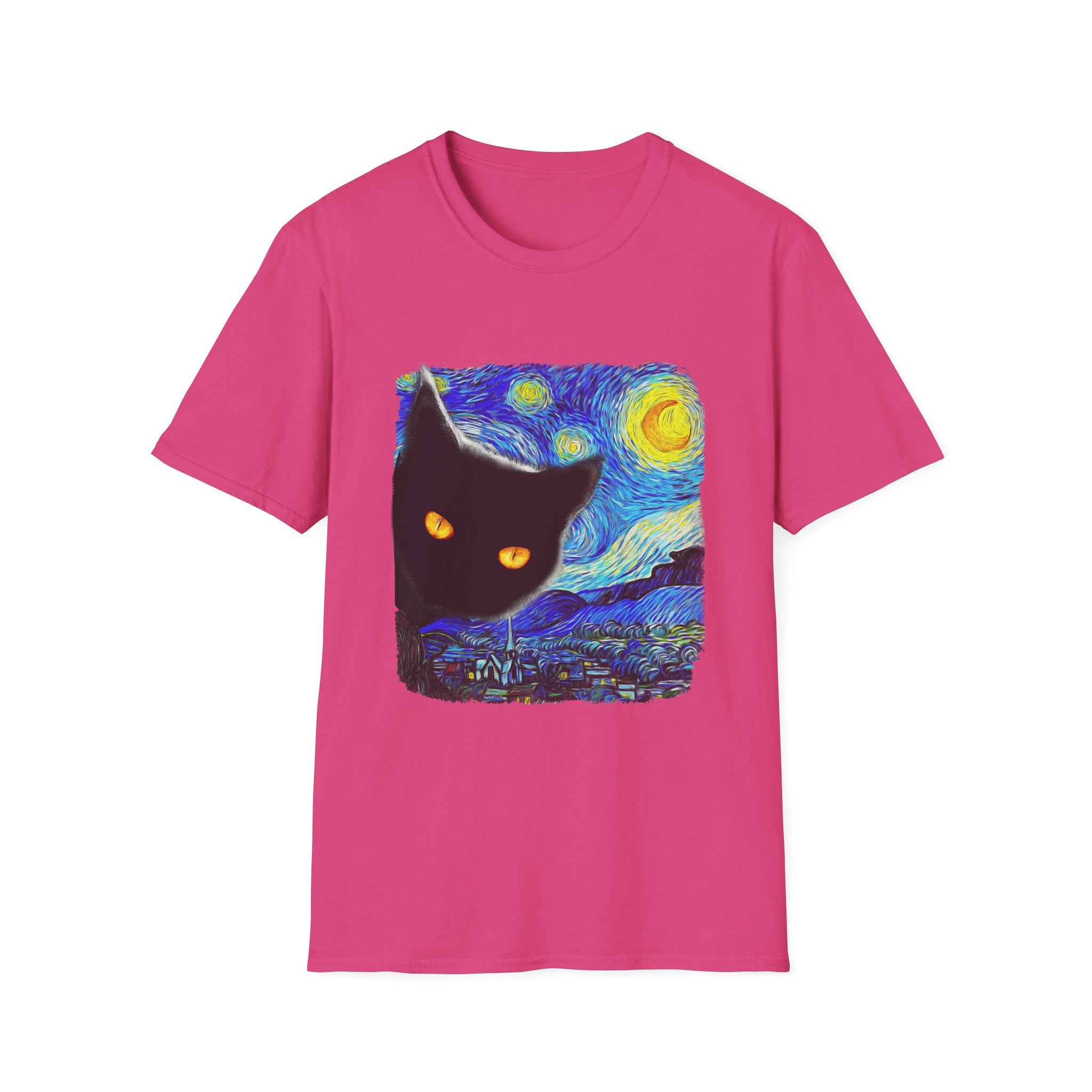 Starry Night Cat T-Shirt - Shirt Cave