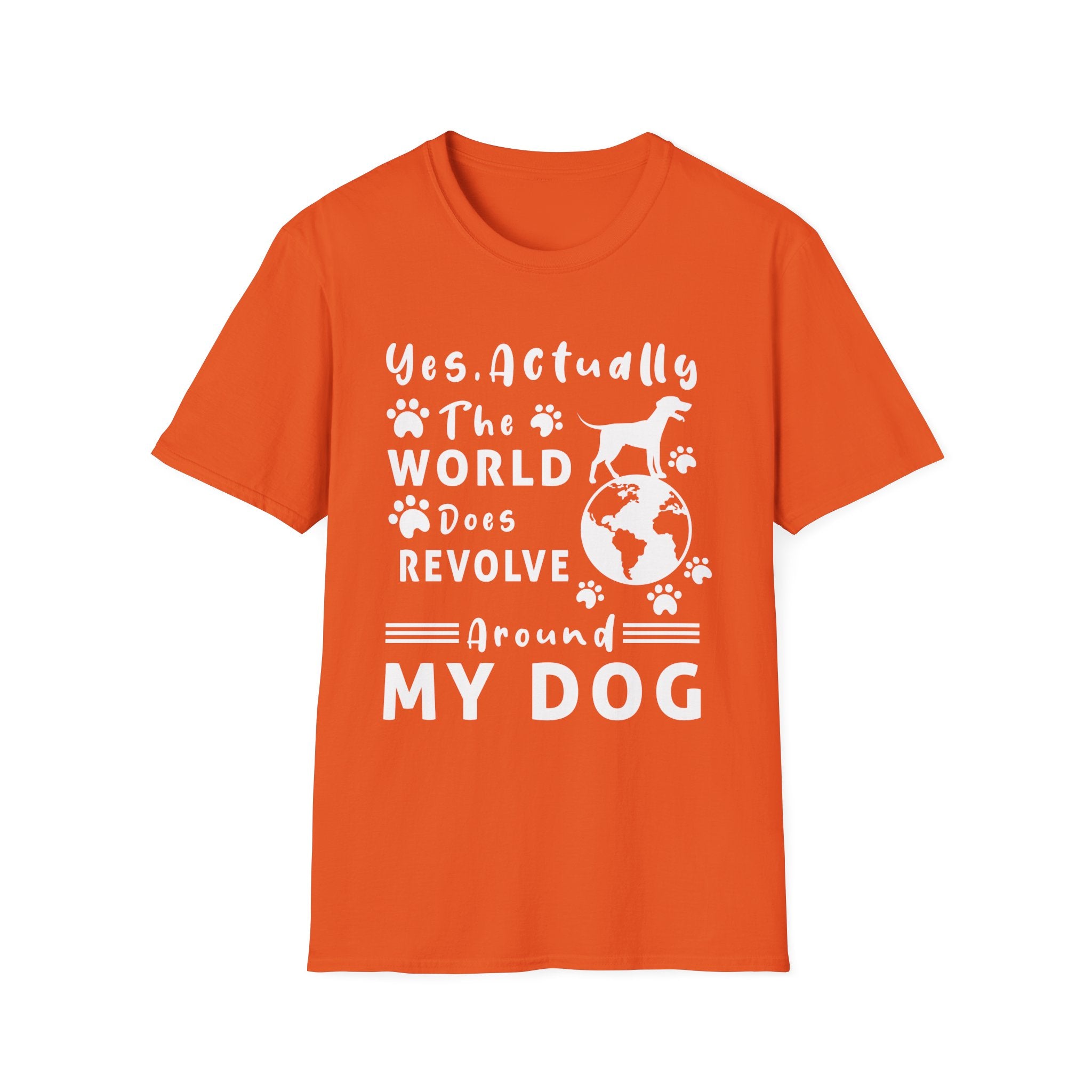 The World Does Revolve Around My Dog T-Shirt - Shirt Cave