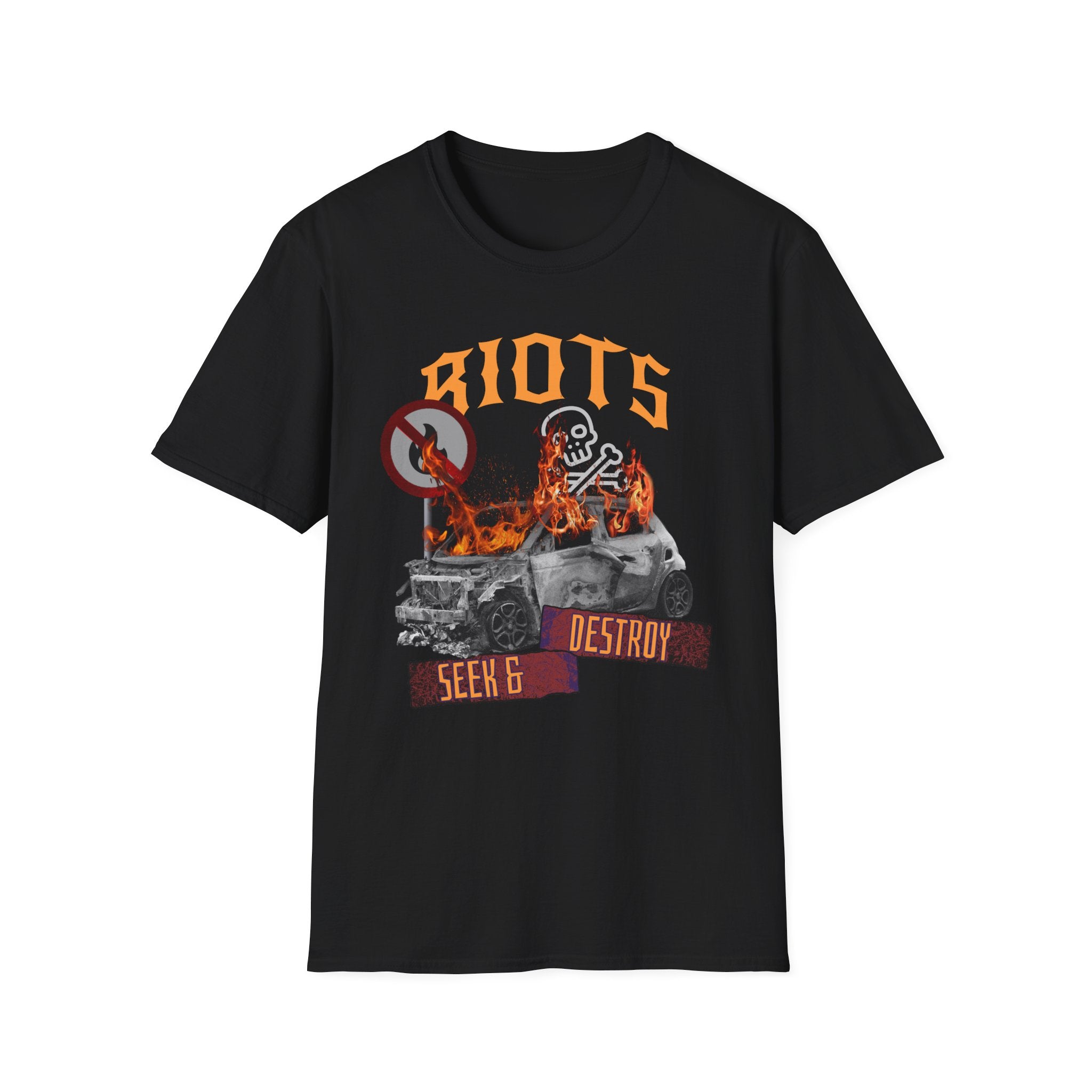 Riots Seek & Destroy T-Shirt - Shirt Cave