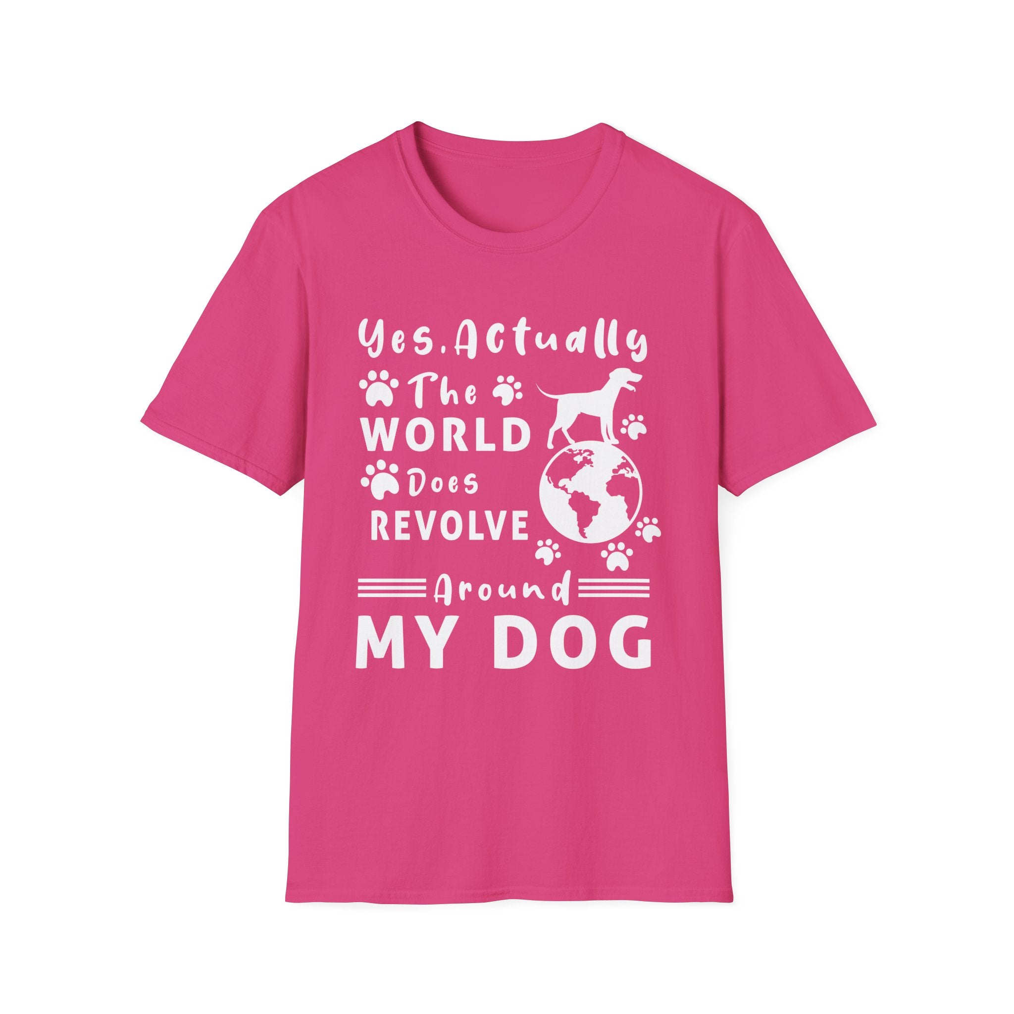 The World Does Revolve Around My Dog T-Shirt - Shirt Cave