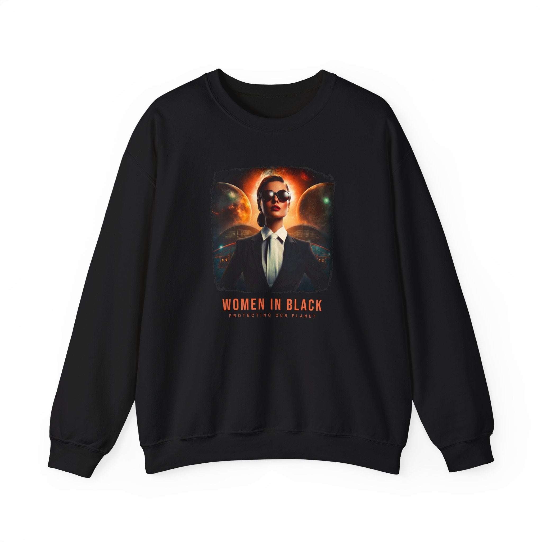 Women in Black Sweatshirt - Shirt Cave