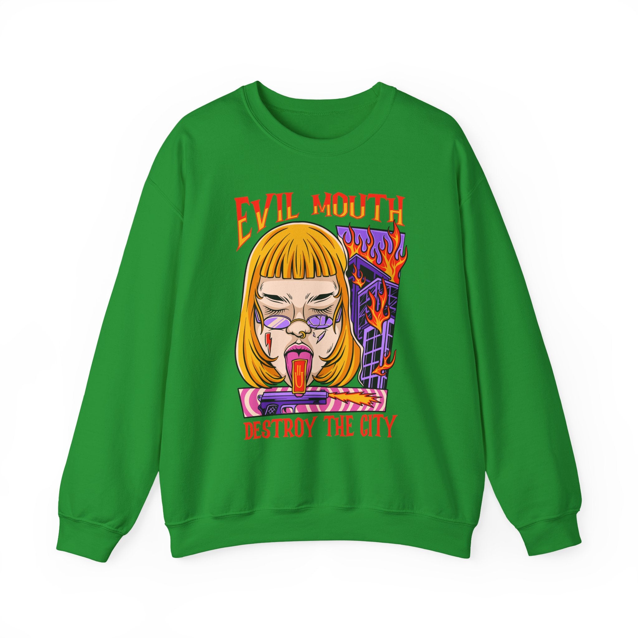 Evil Mouth Sweatshirt - Shirt Cave