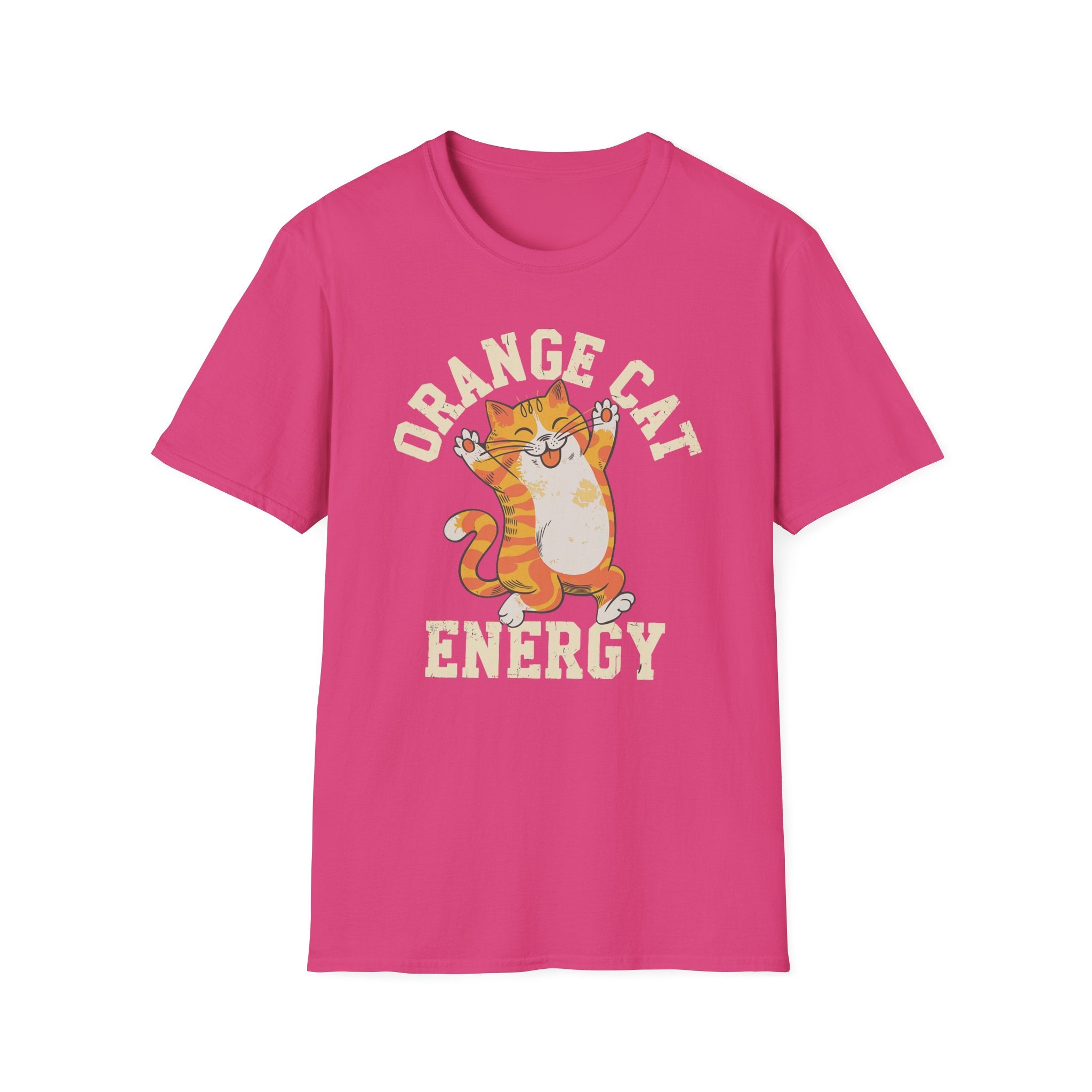 Orange Cat Energy T-Shirt - Shirt Cave