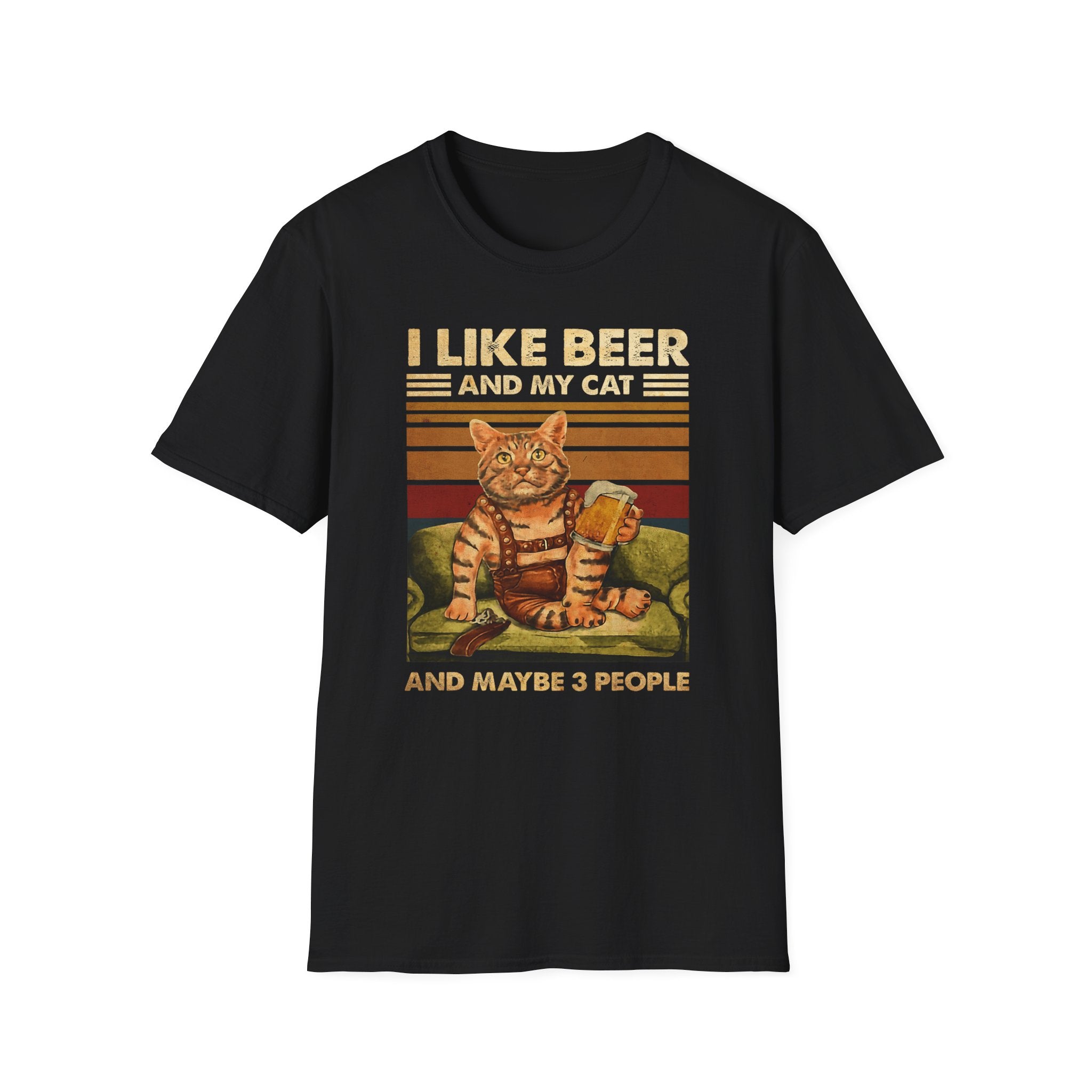 I Like Beer And My Cat T-Shirt - Shirt Cave