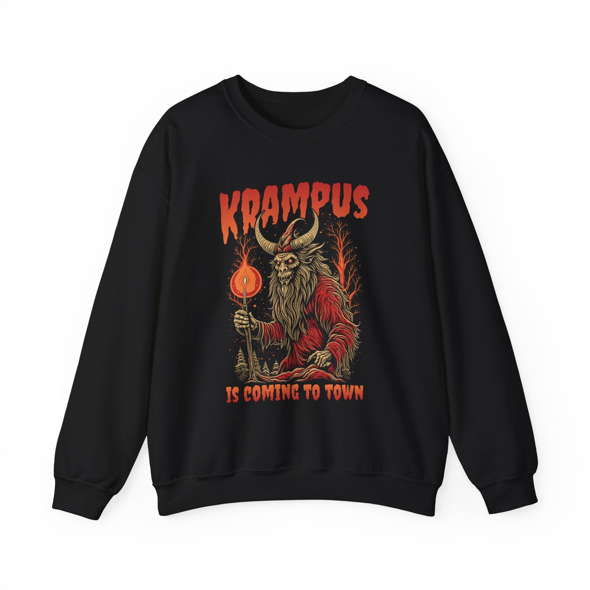 Krampus Is Coming To Town Sweatshirt - Shirt Cave