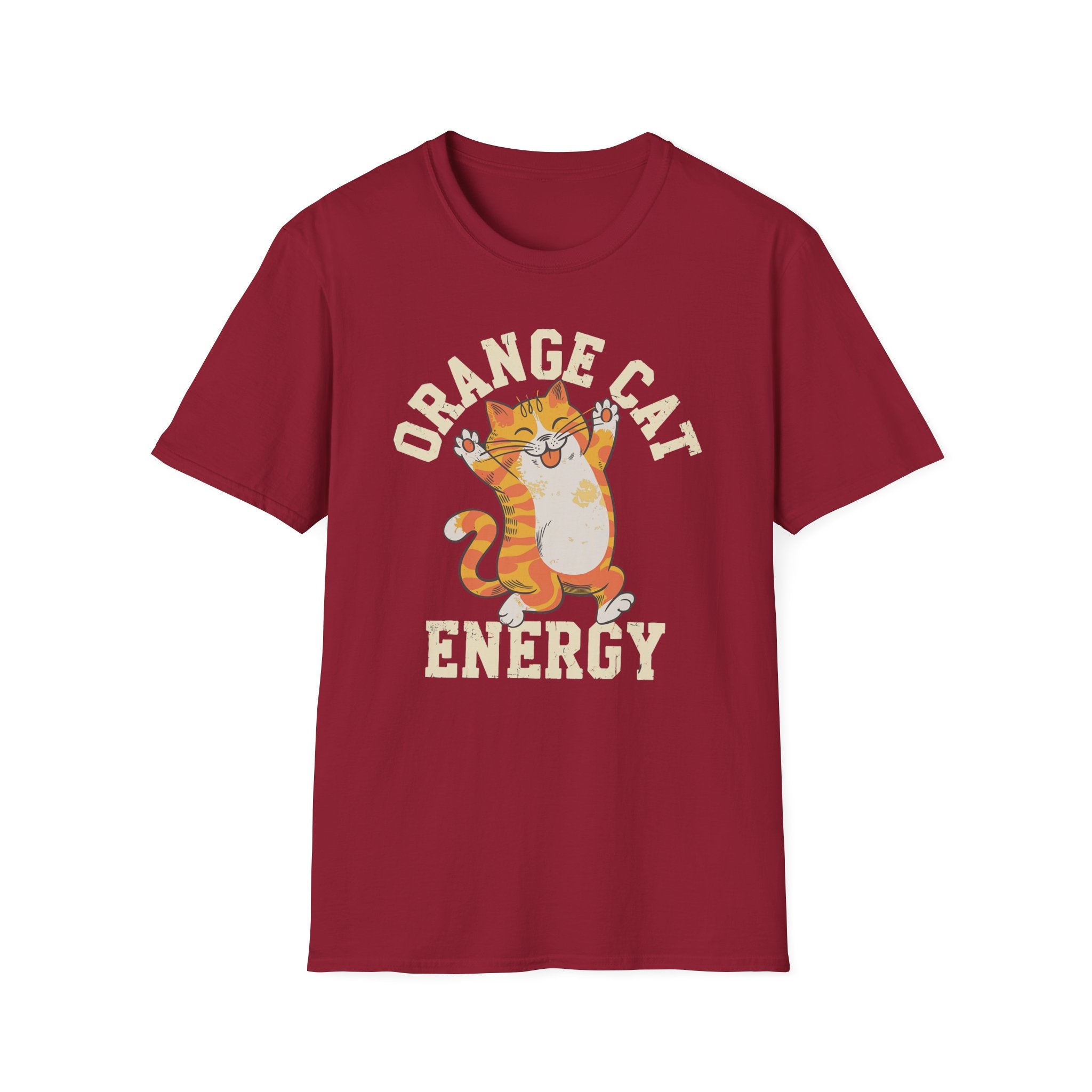 Orange Cat Energy T-Shirt - Shirt Cave
