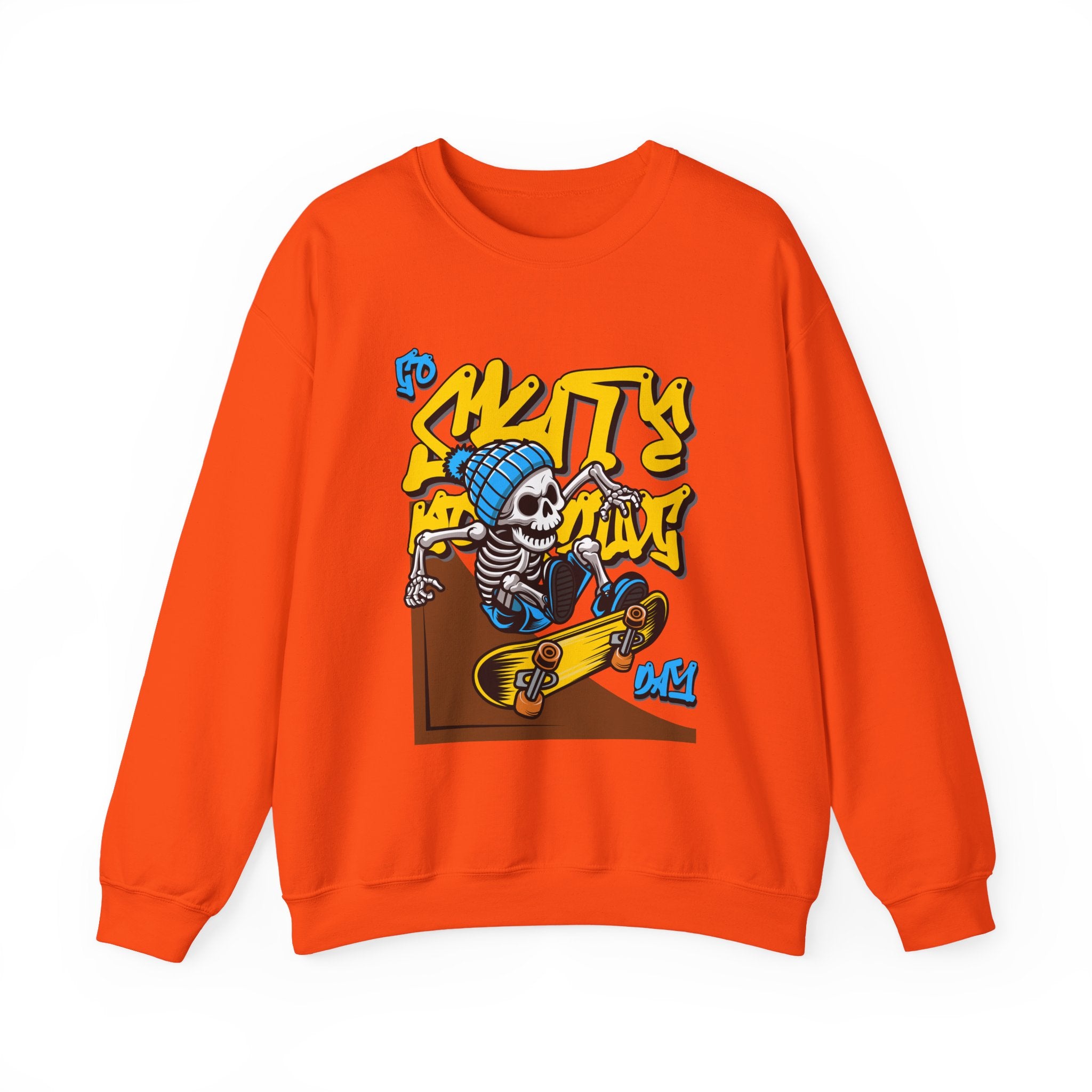 Skateboarder Skeleton Sweatshirt - Shirt Cave
