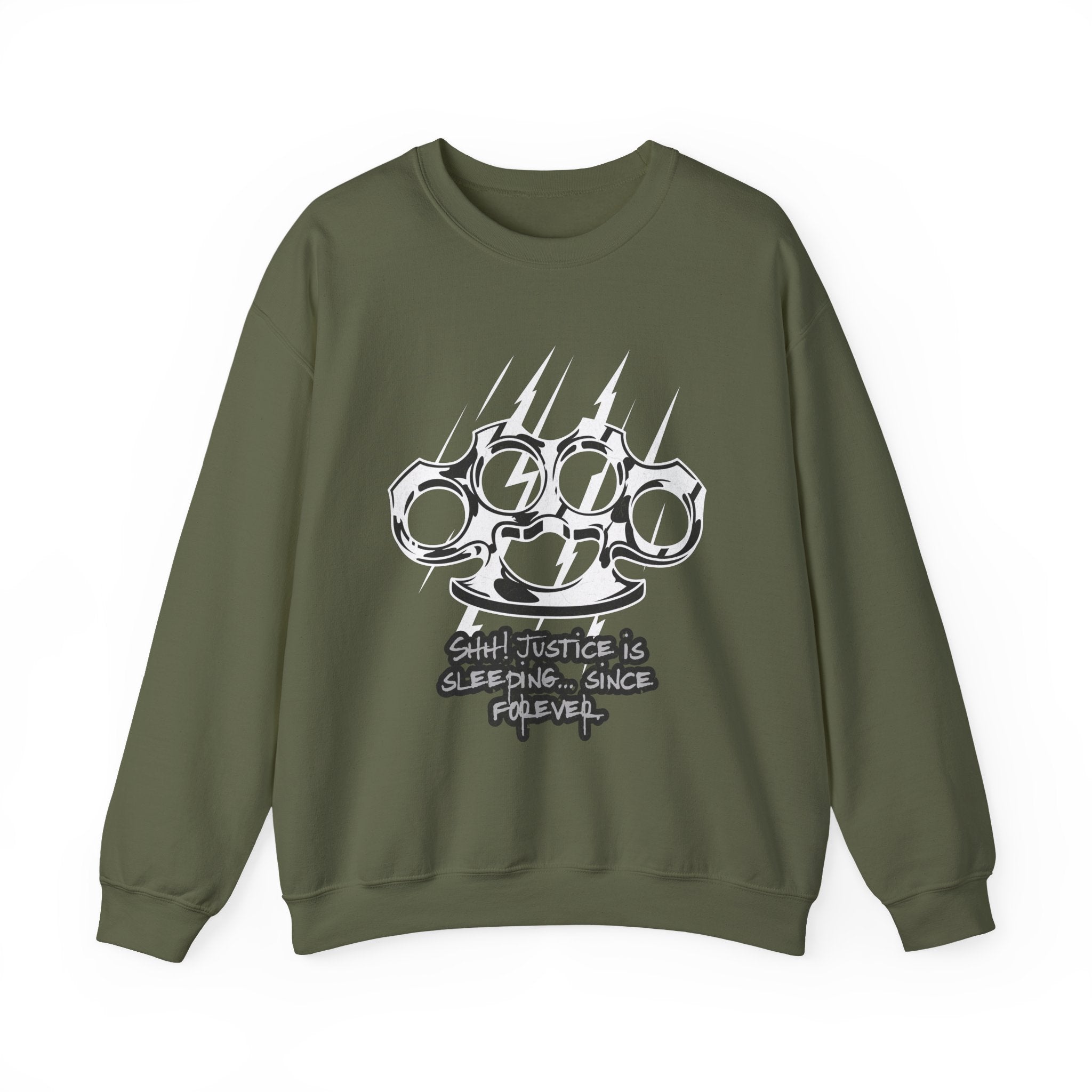 Justice Is Sleeping Sweatshirt - Shirt Cave