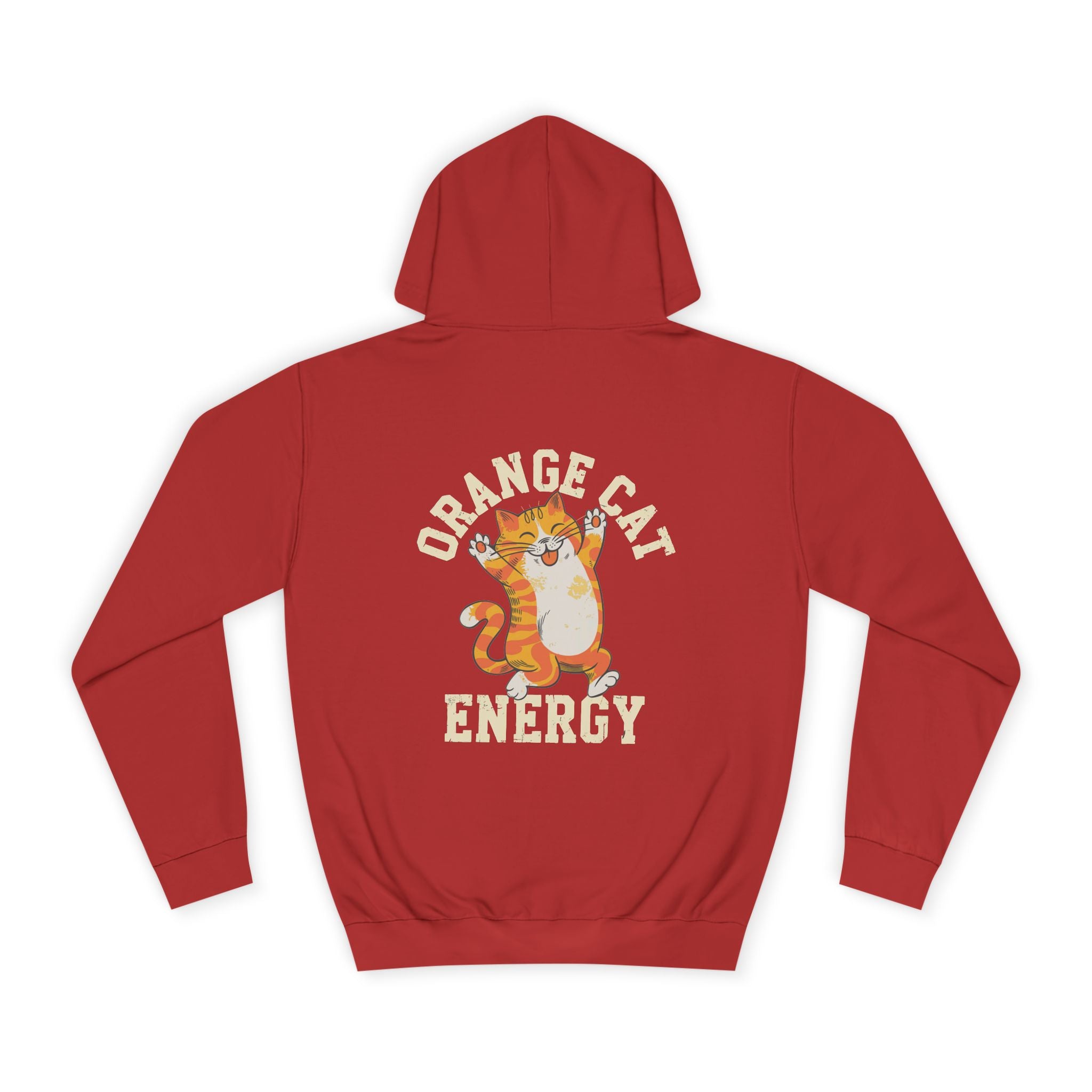 Orange Cat Energy Hoodie - Shirt Cave