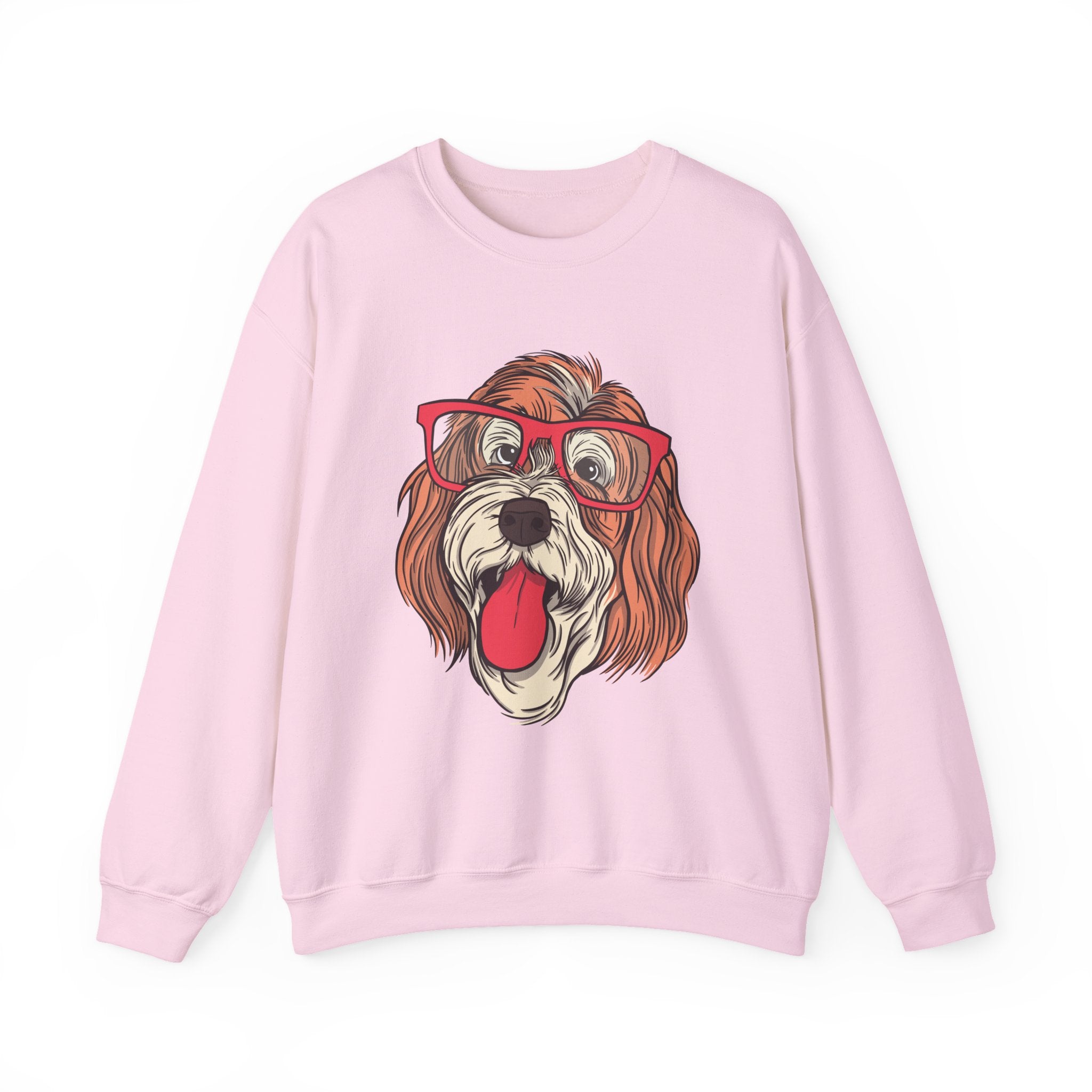 Dog With Glasses Sweatshirt - Shirt Cave