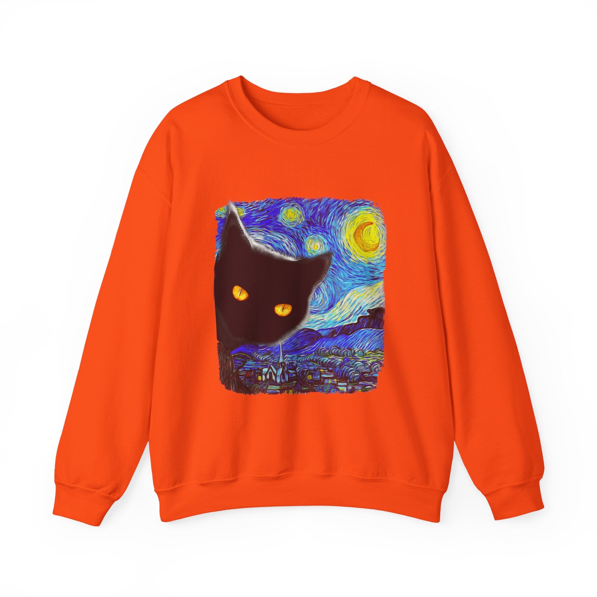 Starry Night Cat Sweatshirt - Shirt Cave