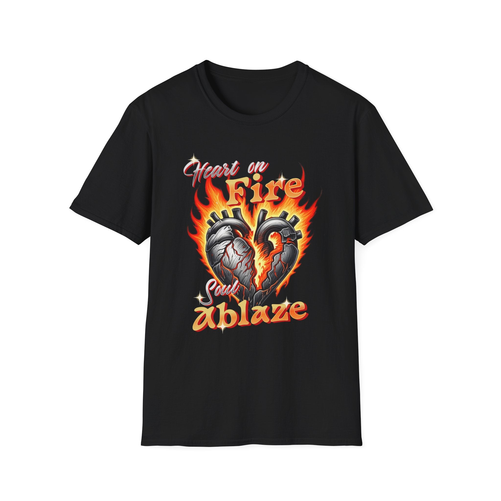 Heart On Fire T-Shirt - Shirt Cave