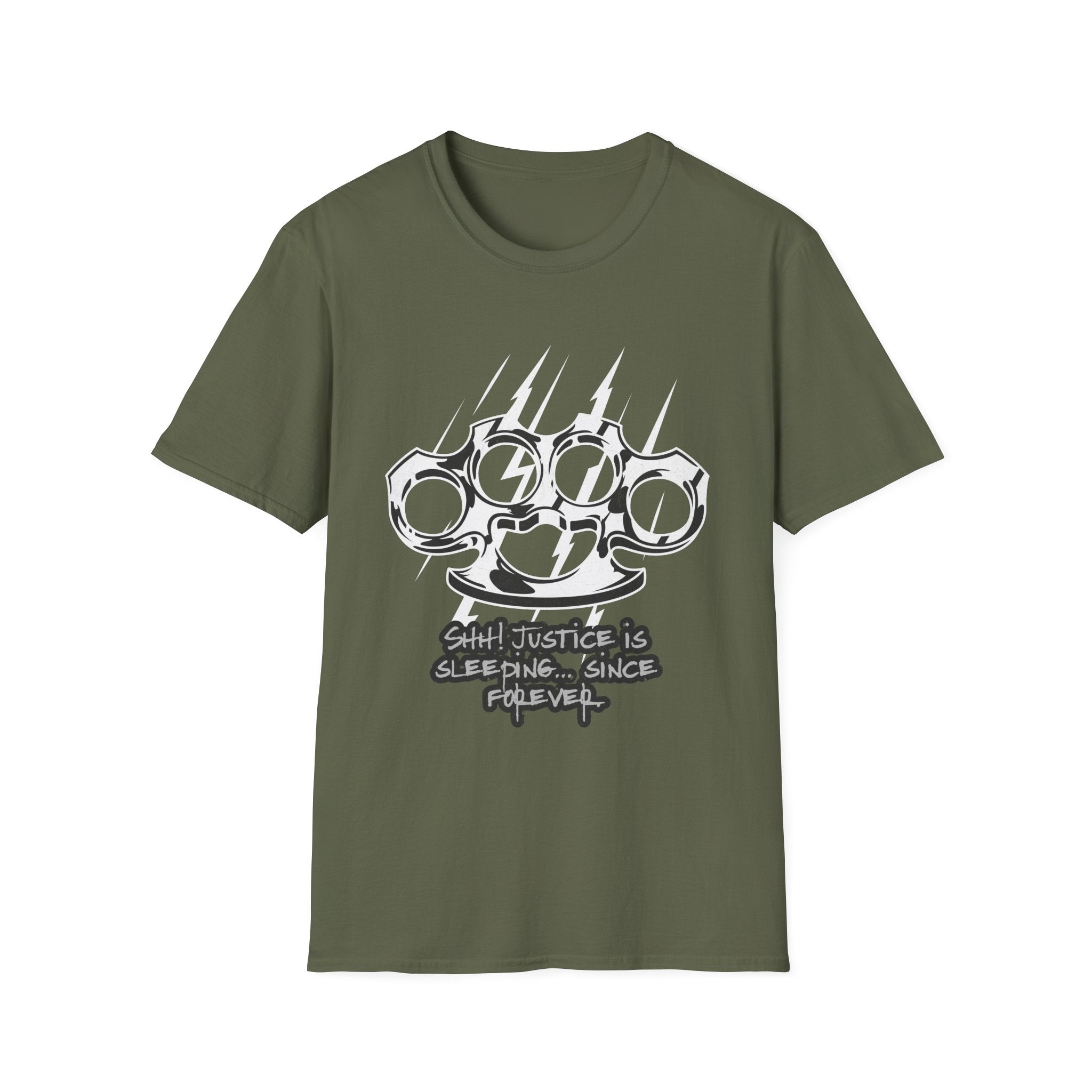 Shhh! Justice Is Sleeping... Since Forever T-Shirt - Shirt Cave