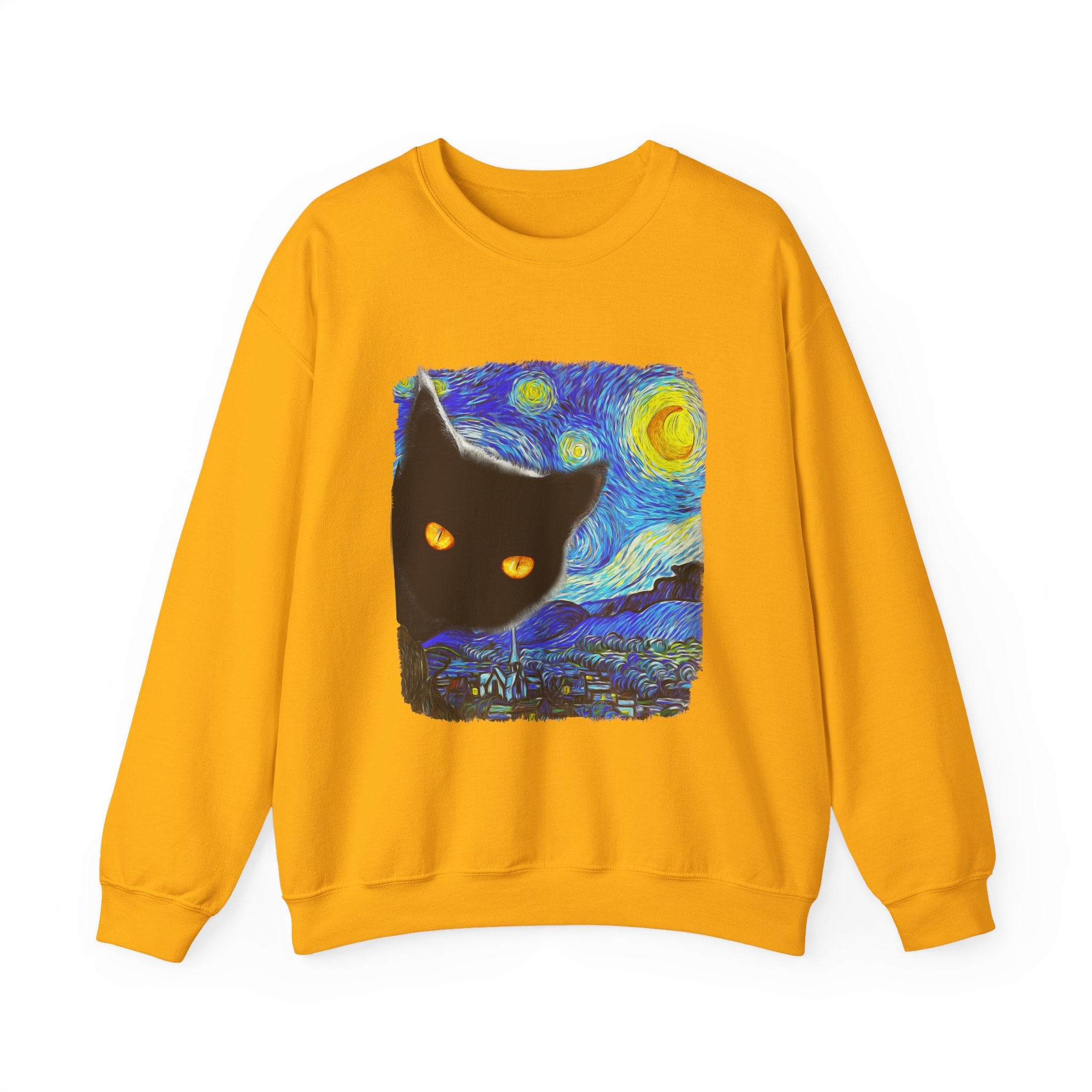 Starry Night Cat Sweatshirt - Shirt Cave