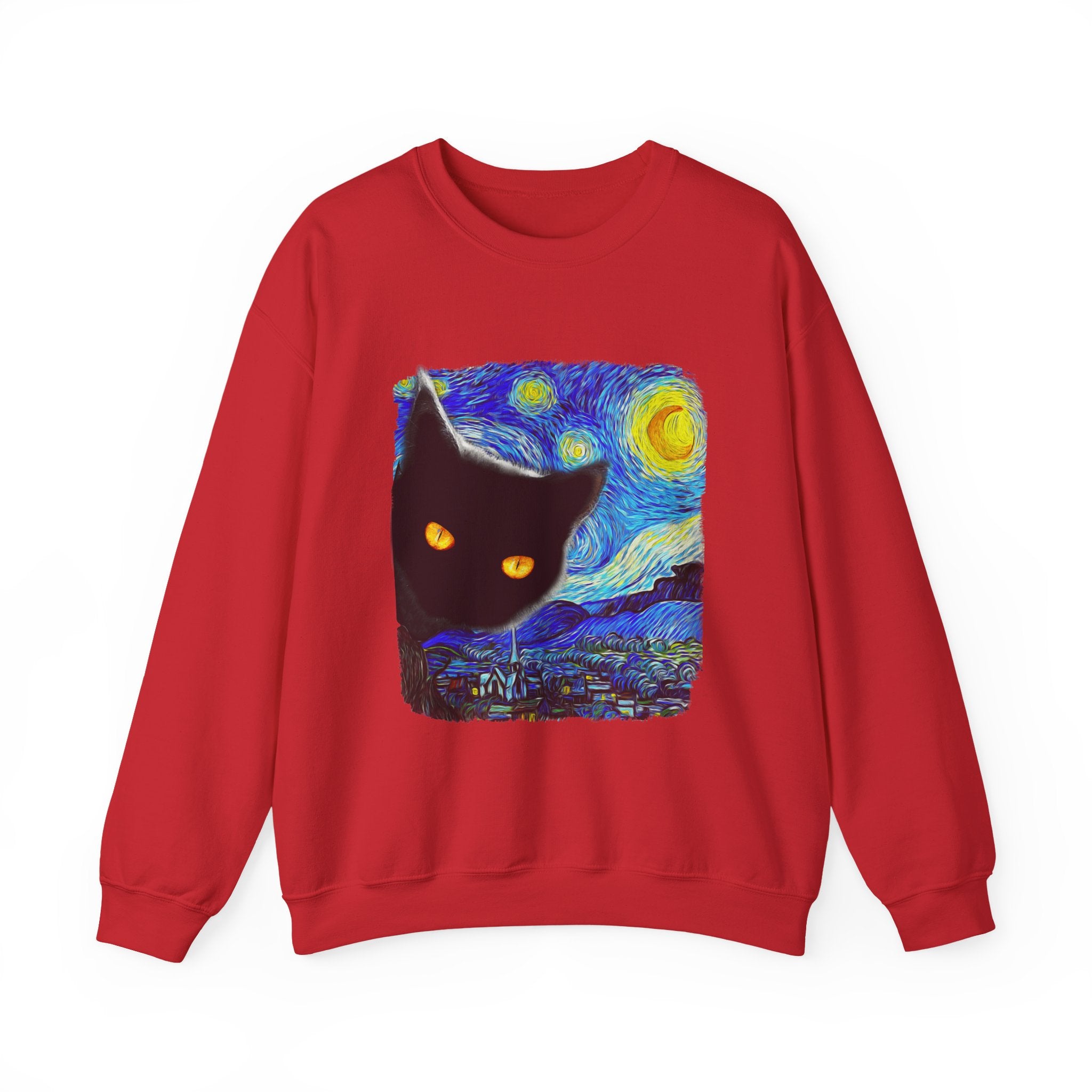 Starry Night Cat Sweatshirt - Shirt Cave