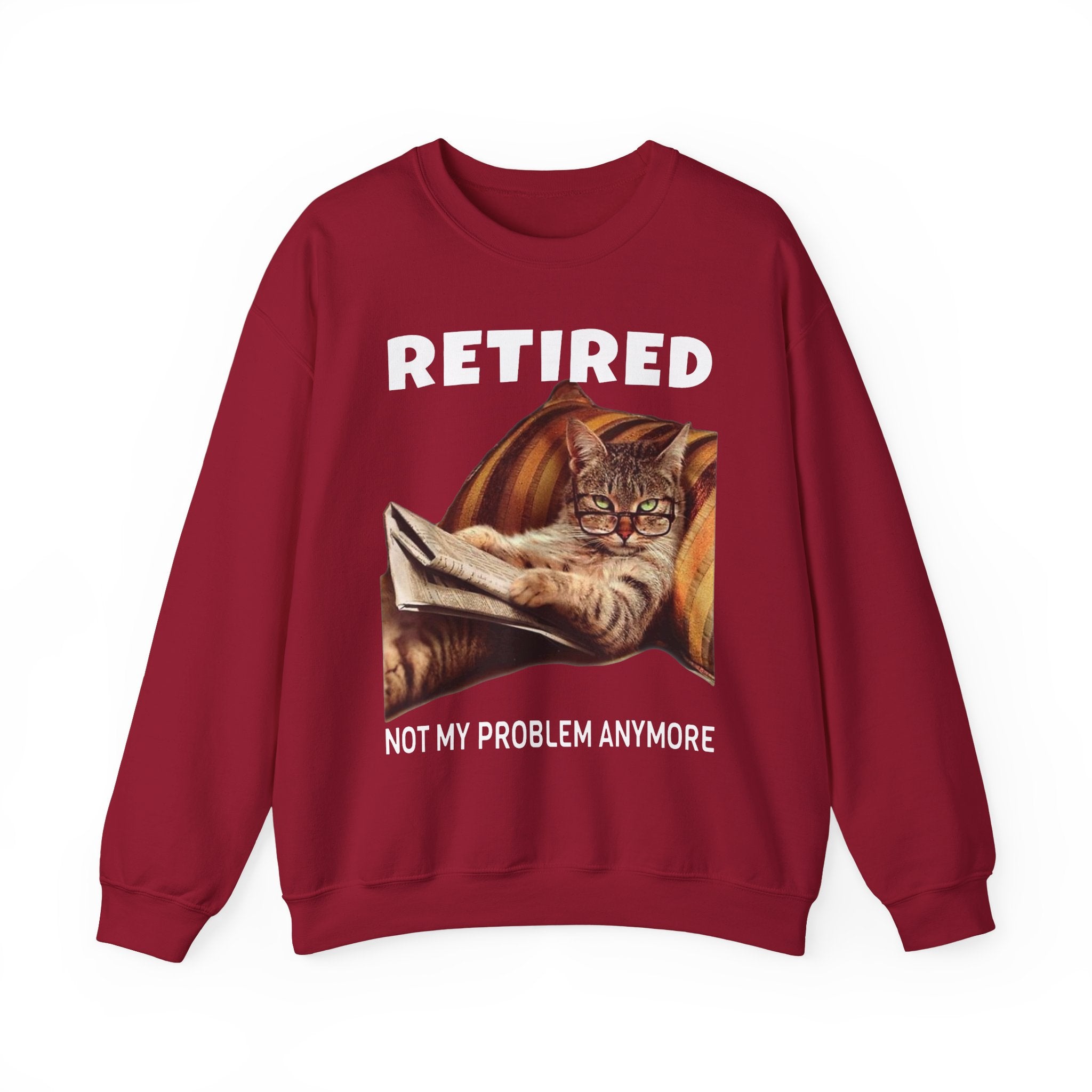 Retired Cat Sweatshirt - Shirt Cave