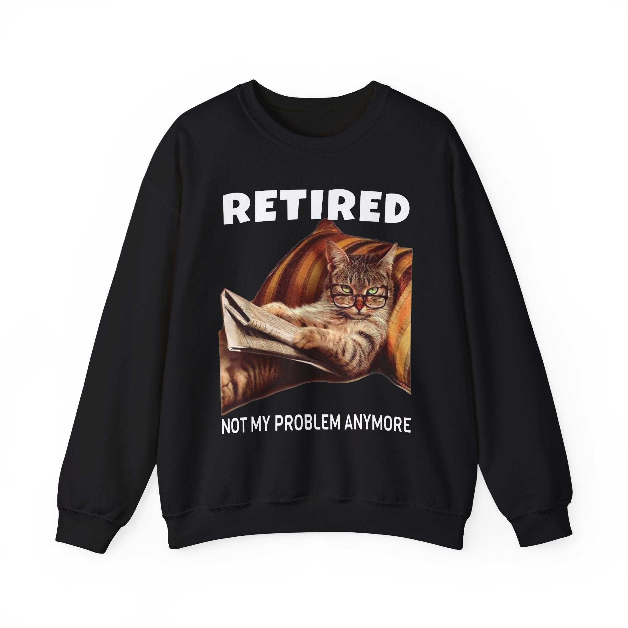 Retired Cat Sweatshirt - Shirt Cave