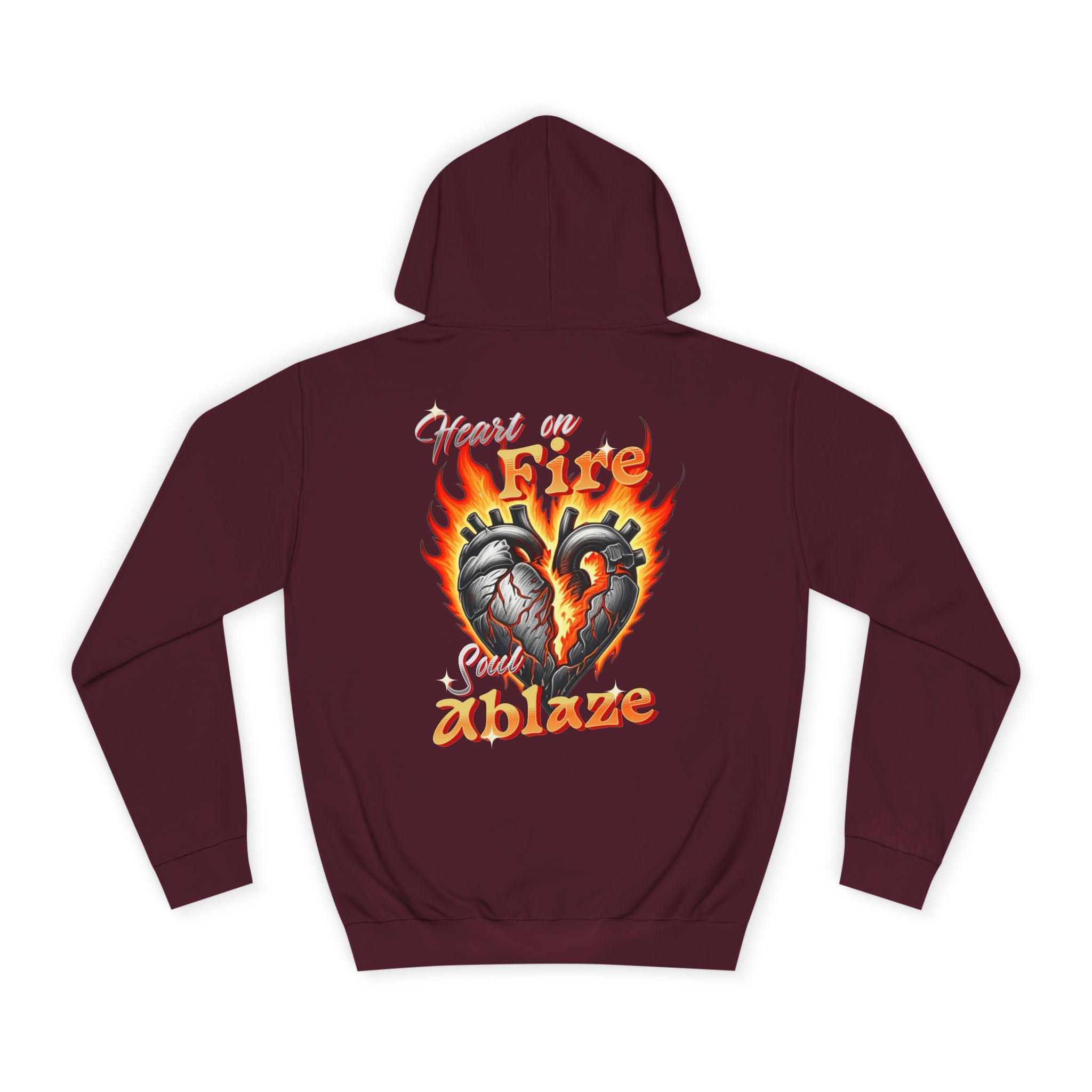 Heart On Fire Hoodie - Shirt Cave