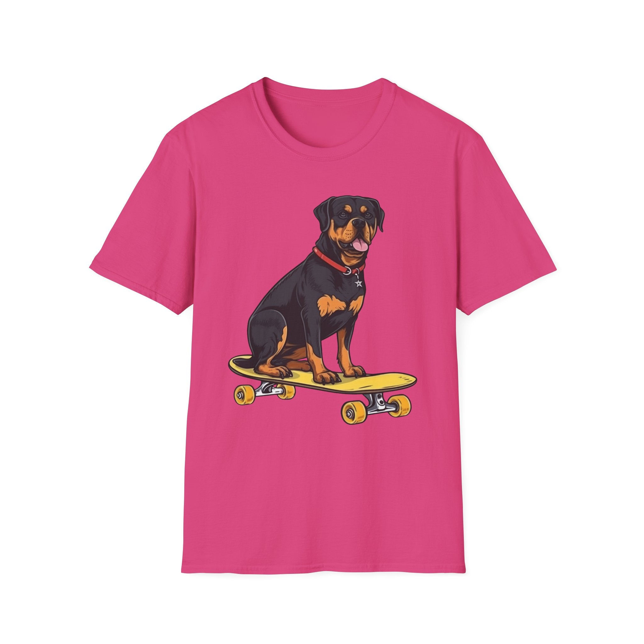 Rottweiler Skater T-Shirt - Shirt Cave