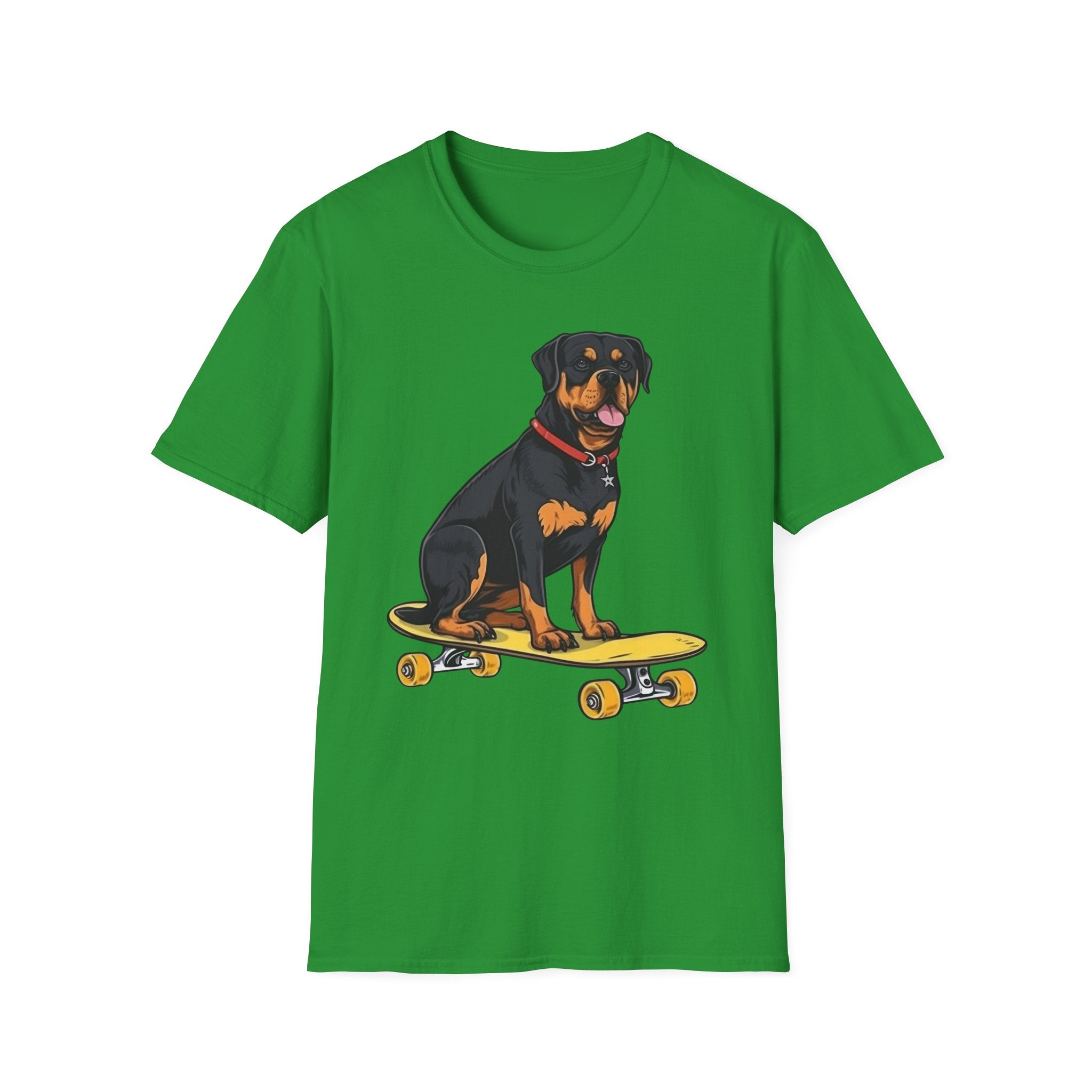 Rottweiler Skater T-Shirt - Shirt Cave