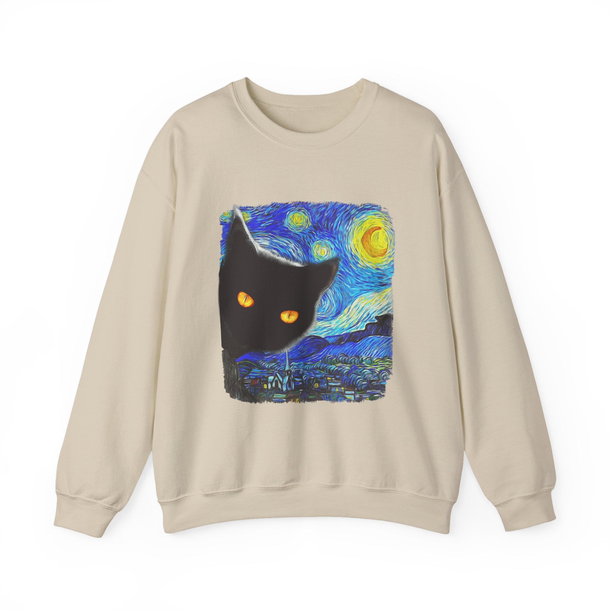 Starry Night Cat Sweatshirt - Shirt Cave
